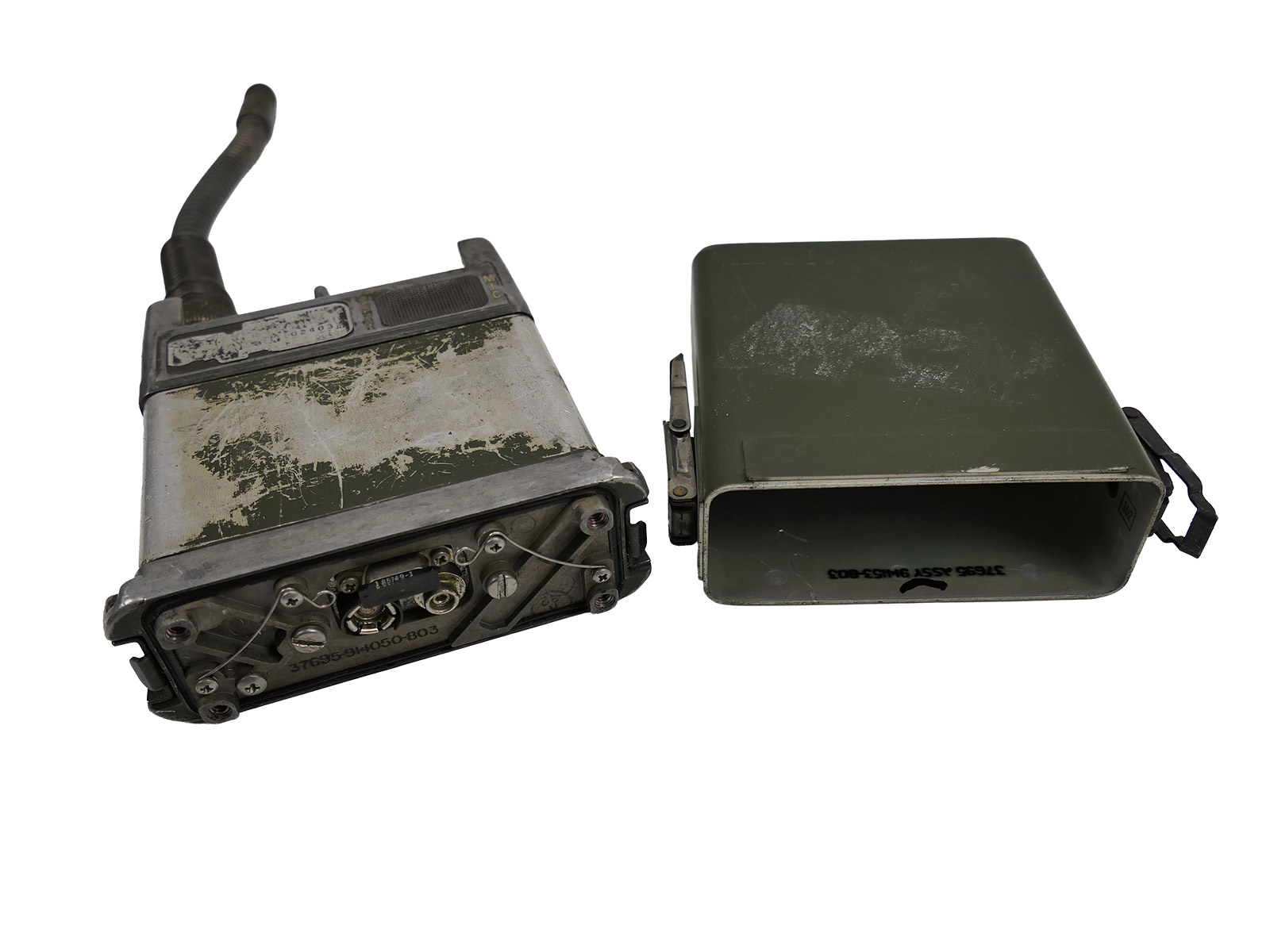 US Marines WW2 Vietnam Hand Funkgerät PRC-68 Squad Radio Receiver mit Antennenfuß Adapter