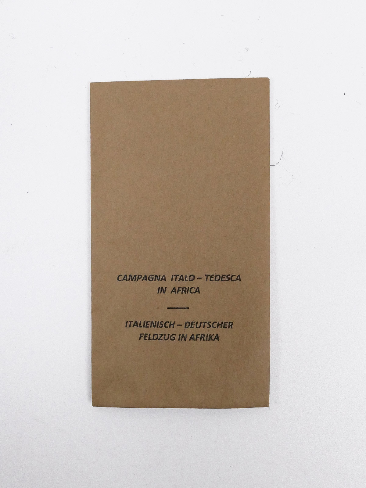 Verleihungstüte für Orden + Auszeichnungen - Medaille Ital. Deutscher Feldzug in Afrika