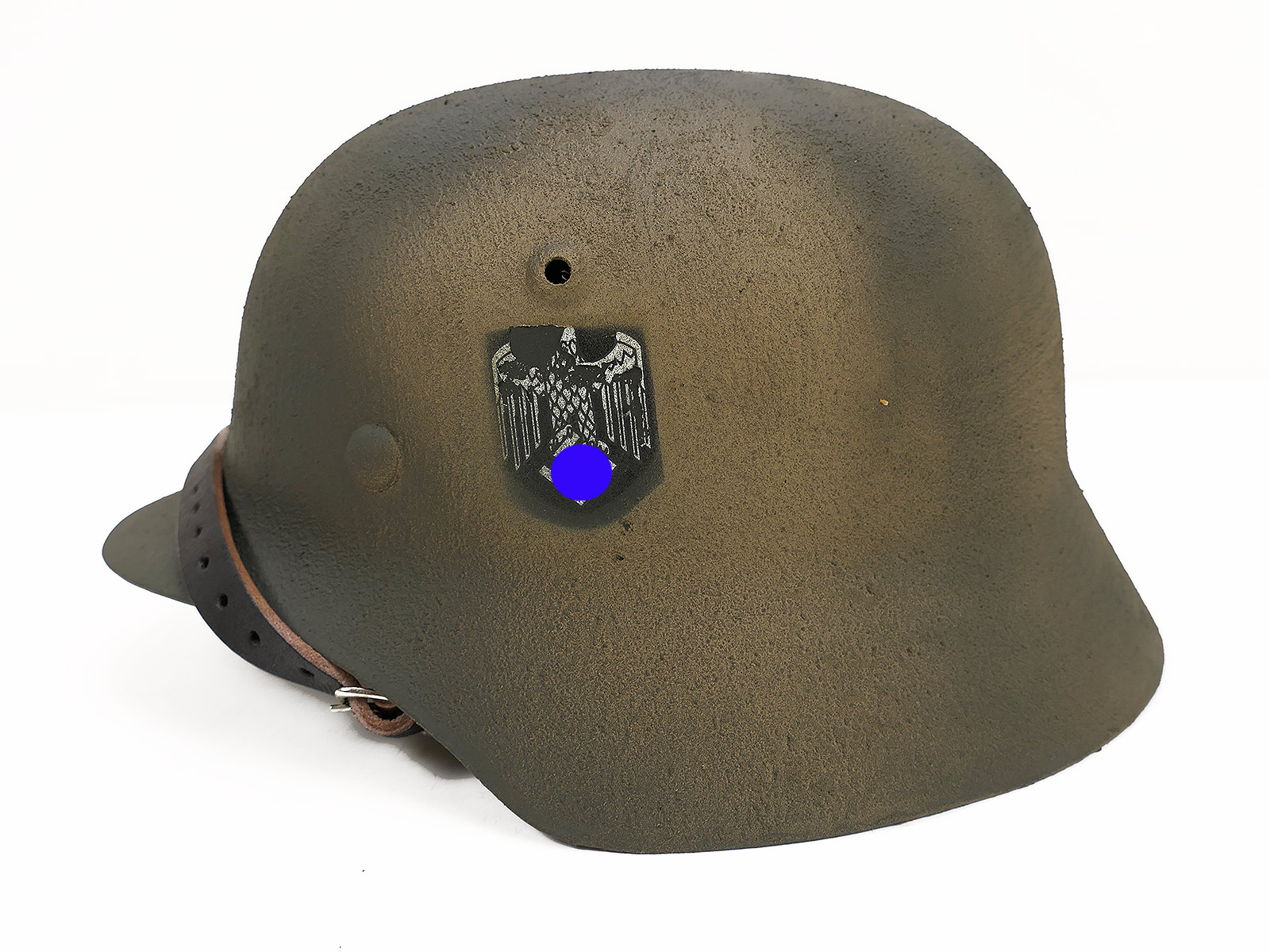 #F/ Wehrmacht Normandie camouflage DD Stahlhelm M35 M40 Tarnhelm Gr. 59/60 