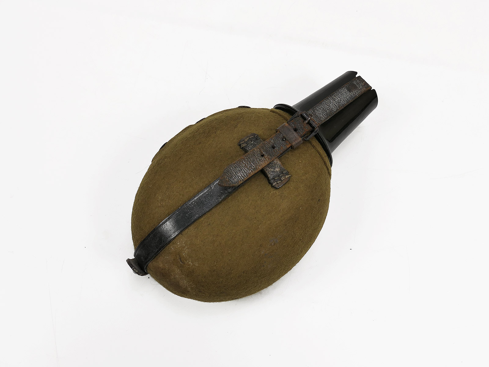 Wehrmacht Original Große Feldflasche M.N.42 Labeflasche mit Bak. Becher Wasserflasche SAMMLUNG 