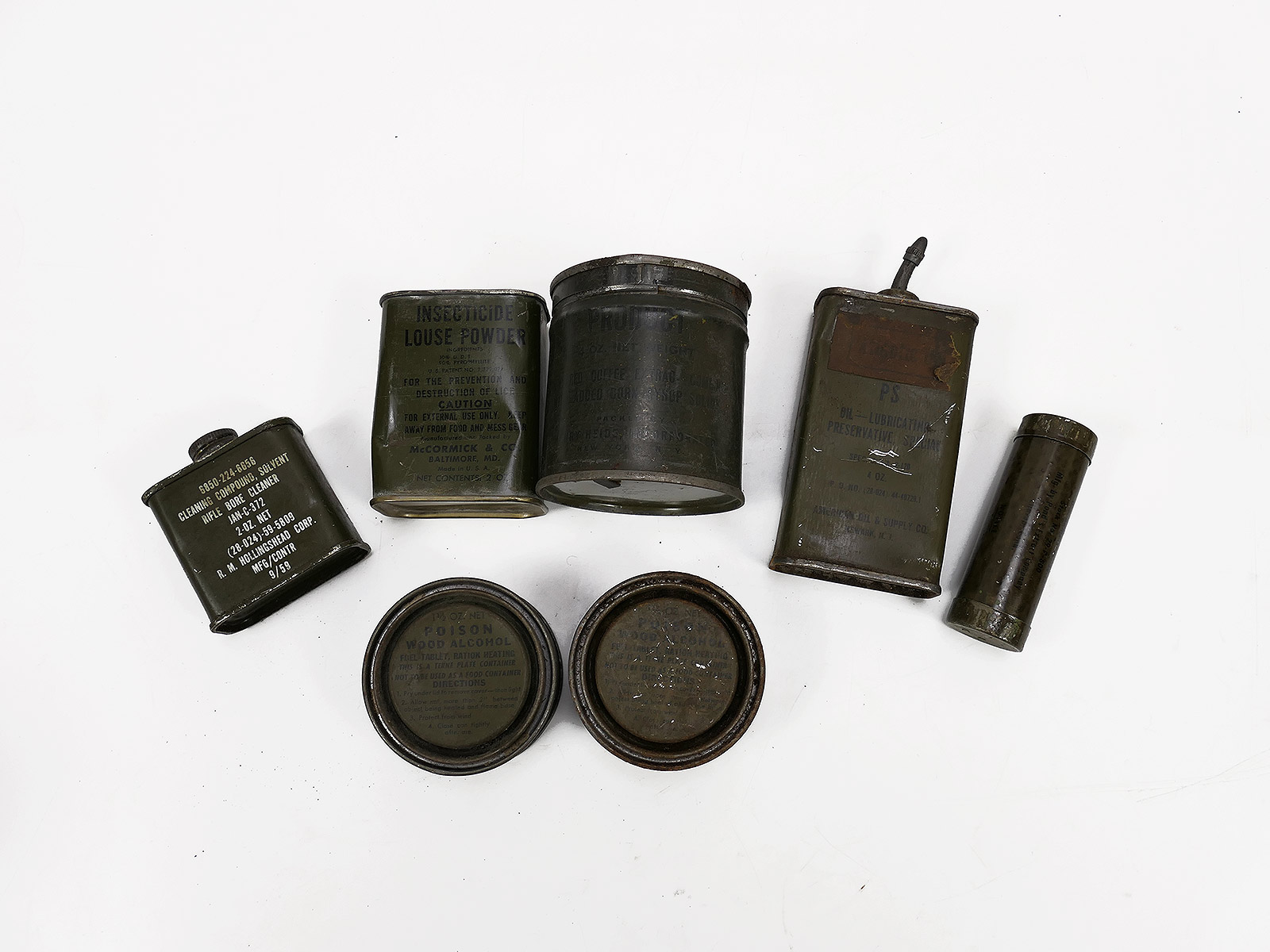 Konvolut US ARMY Tins / Dosen COLLECTION Battle Worn