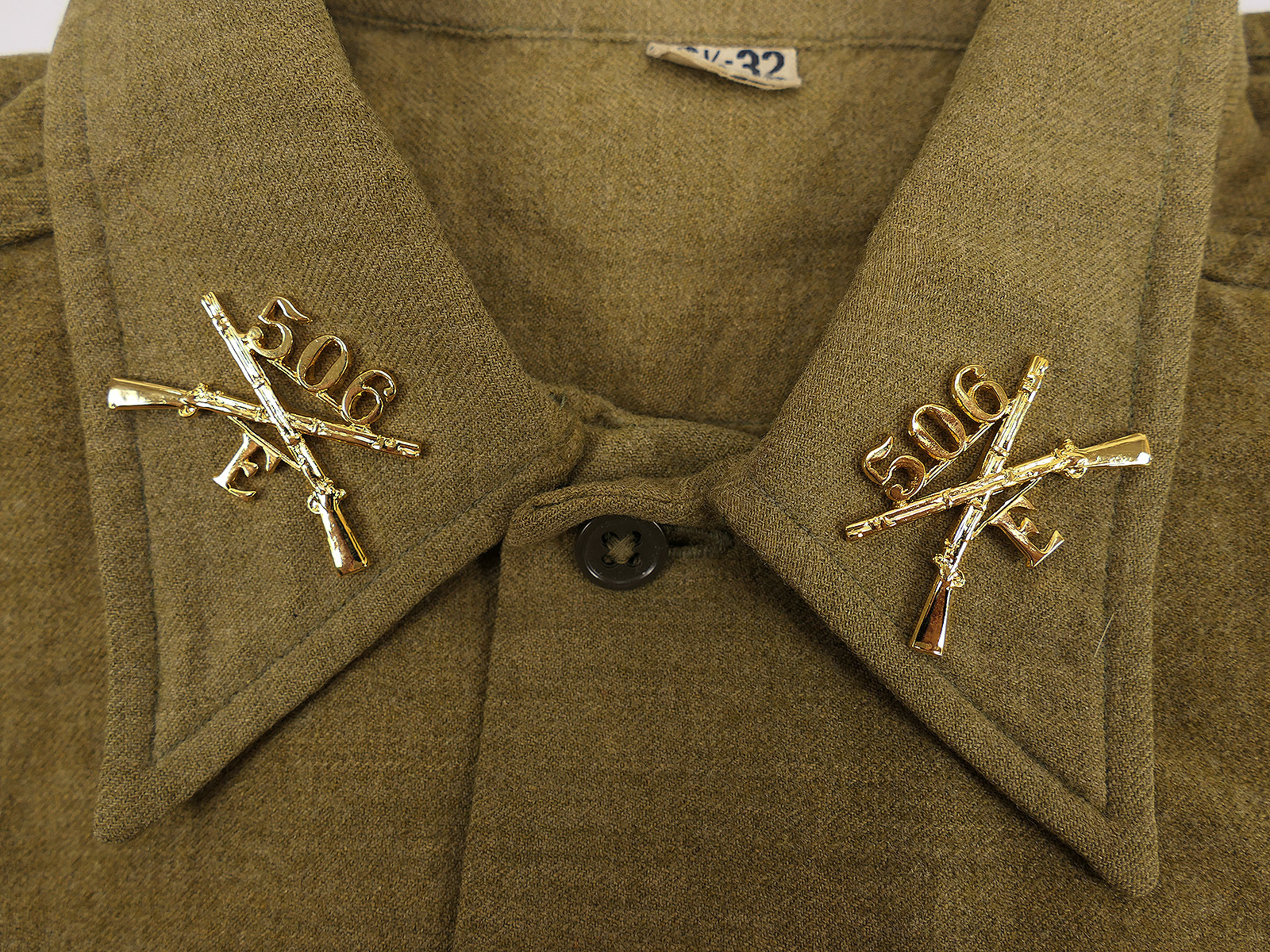 US Army 506th E Parachute Infantry PIR BOS officer branch of service Kragenabzeichen Insignia