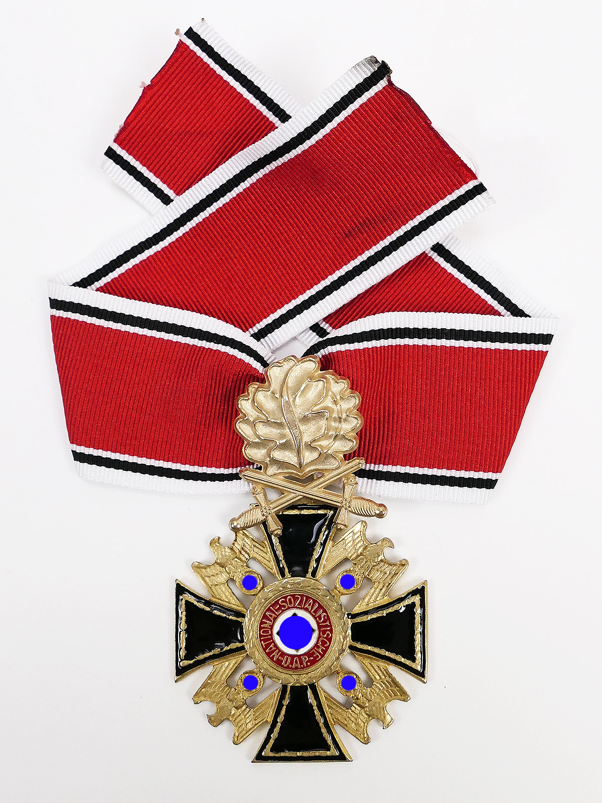 Deutscher Orden des Großdeutschen Reiches Partei NSDAP mit Eichenlaub am Band