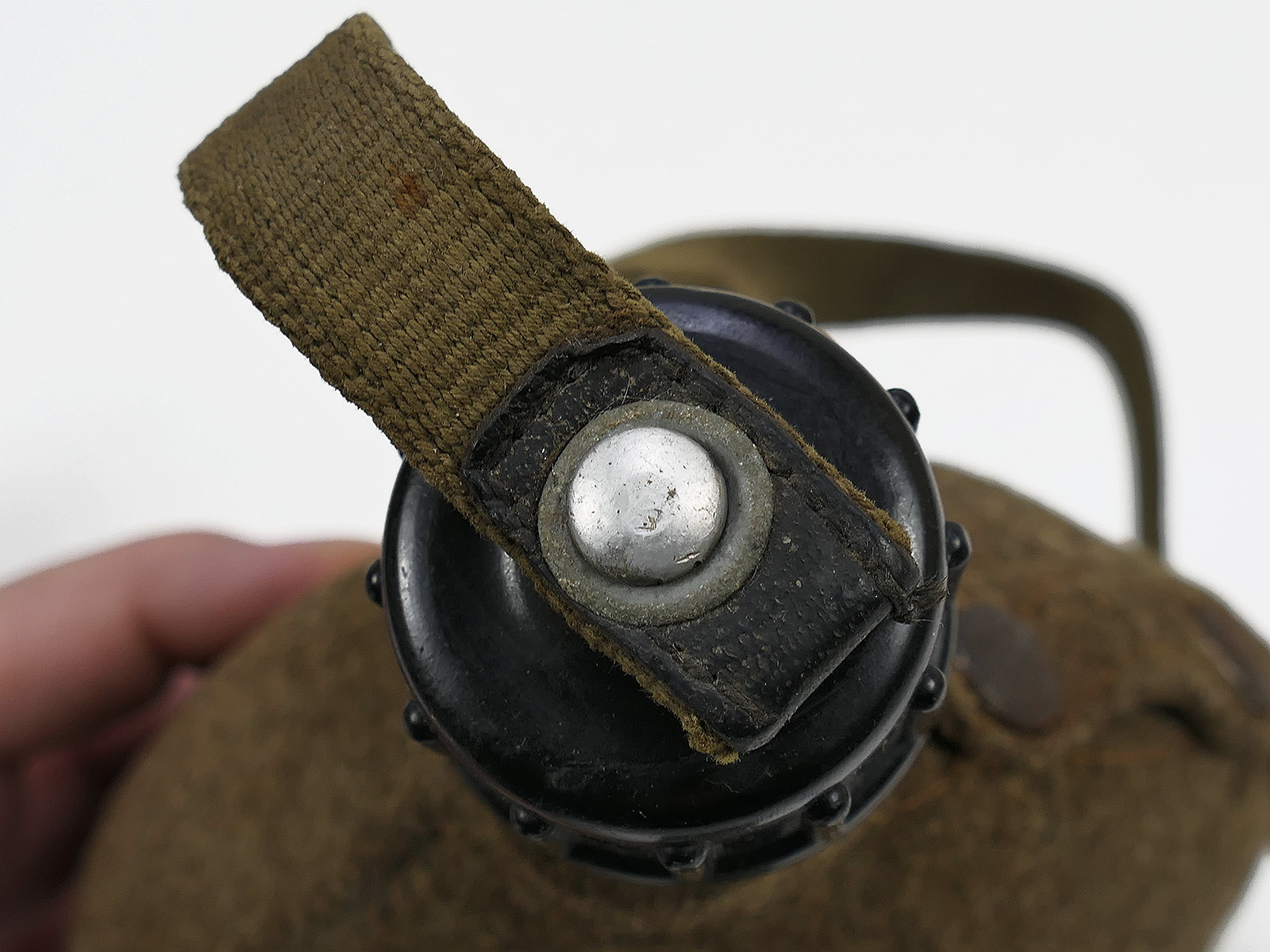 Wehrmacht Feldflasche MN42 mit Stahl Becher Wasserflasche TOP COLLECTION BATTLE WORN