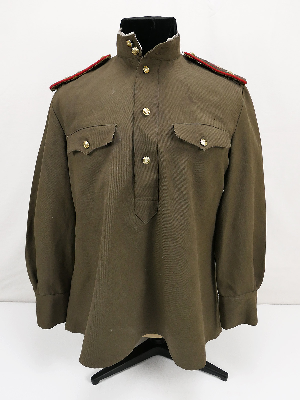 Russische Uniform / Hemd Offizier Oberst Artillerie Russland Rote Armee