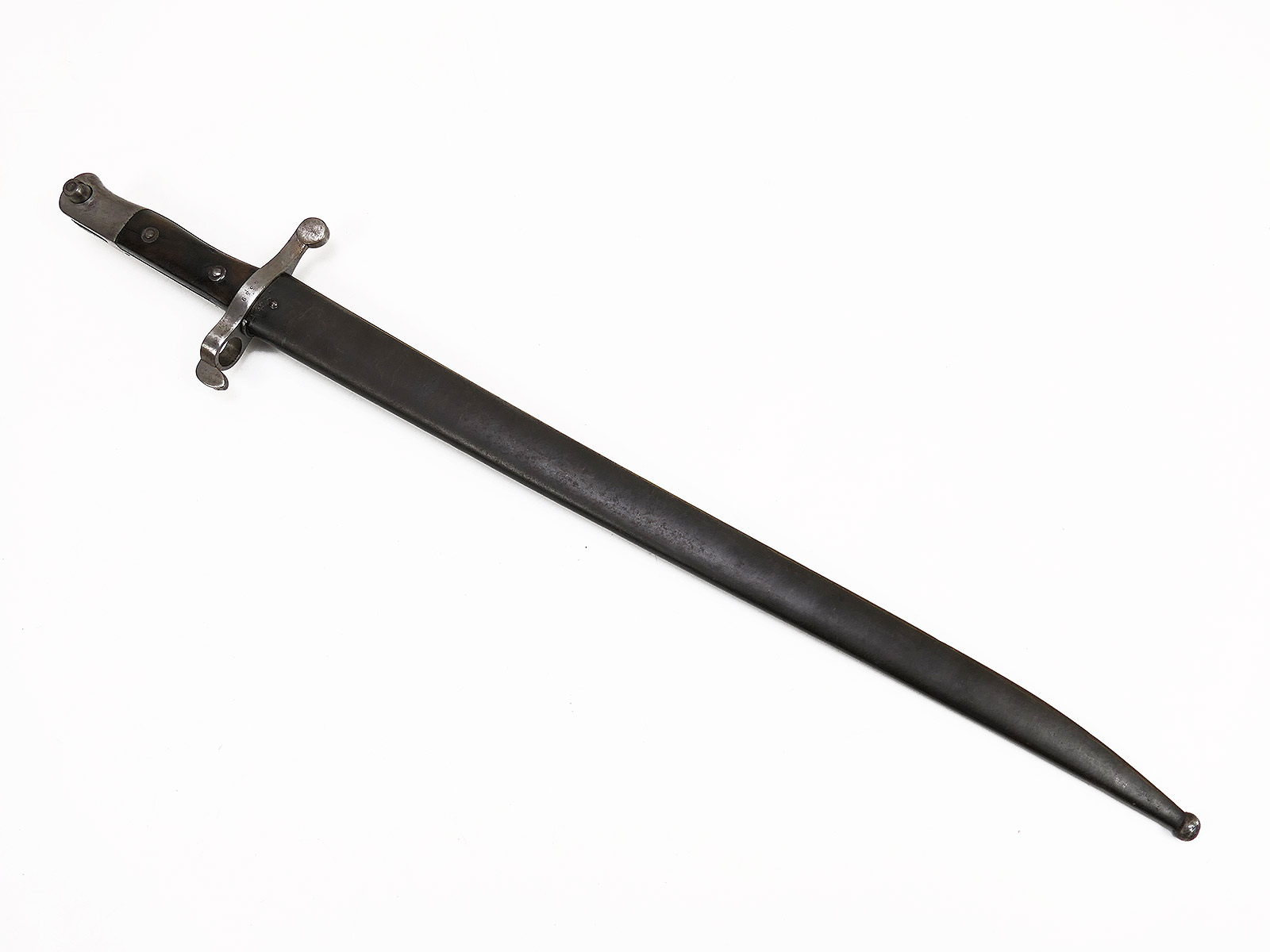 WK1 Österreich M1886 Seitengewehr Bajonett zum portugiesischen Kropatschek-Gewehr