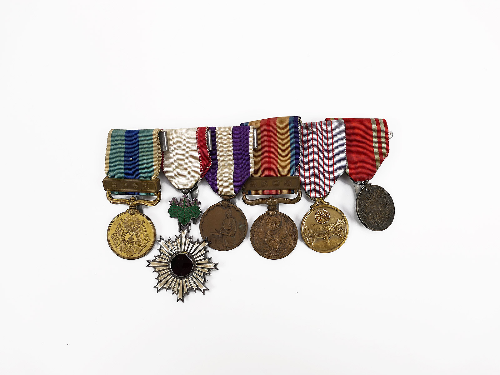 Japan WW2 Große Ordensspange 6er Abzeichen Orden Auszeichnung 