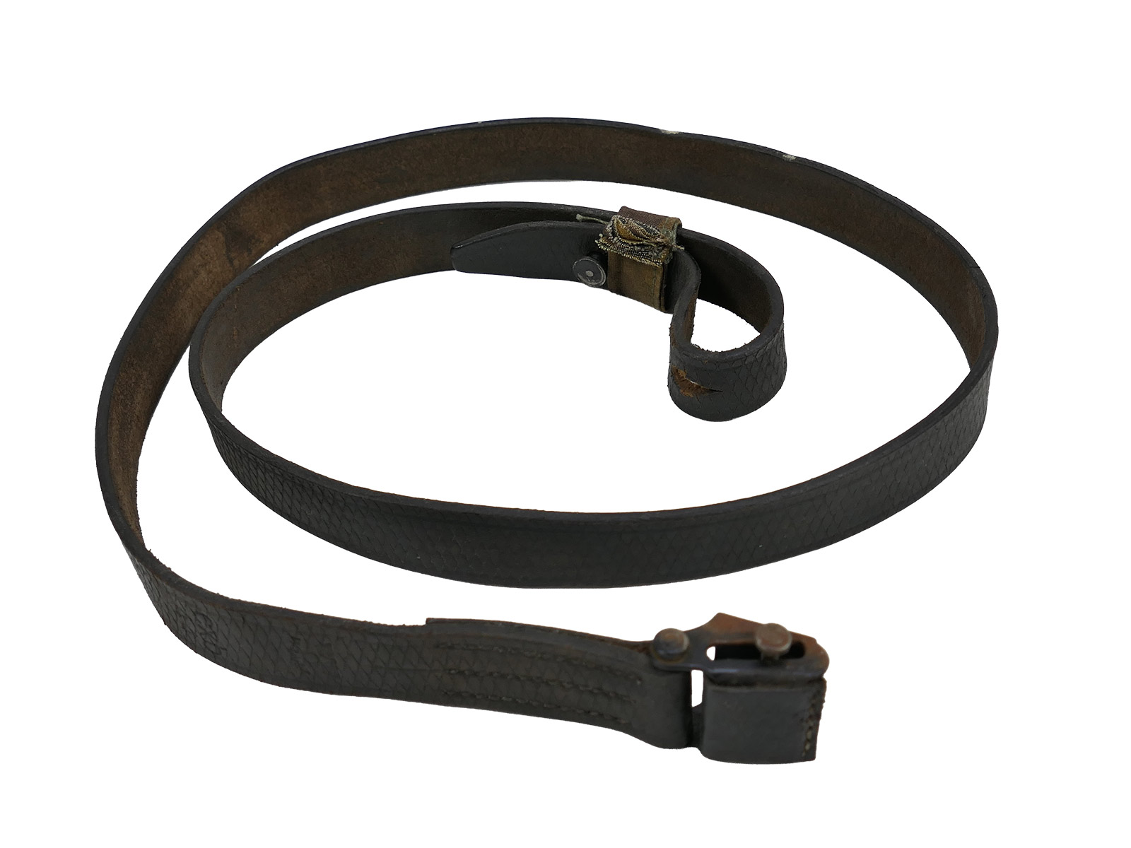 Einzelstück Wehrmacht MP40 MP38 Riemen Leder Trageriemen Waffen SS Lederriemen BATTLE WORN