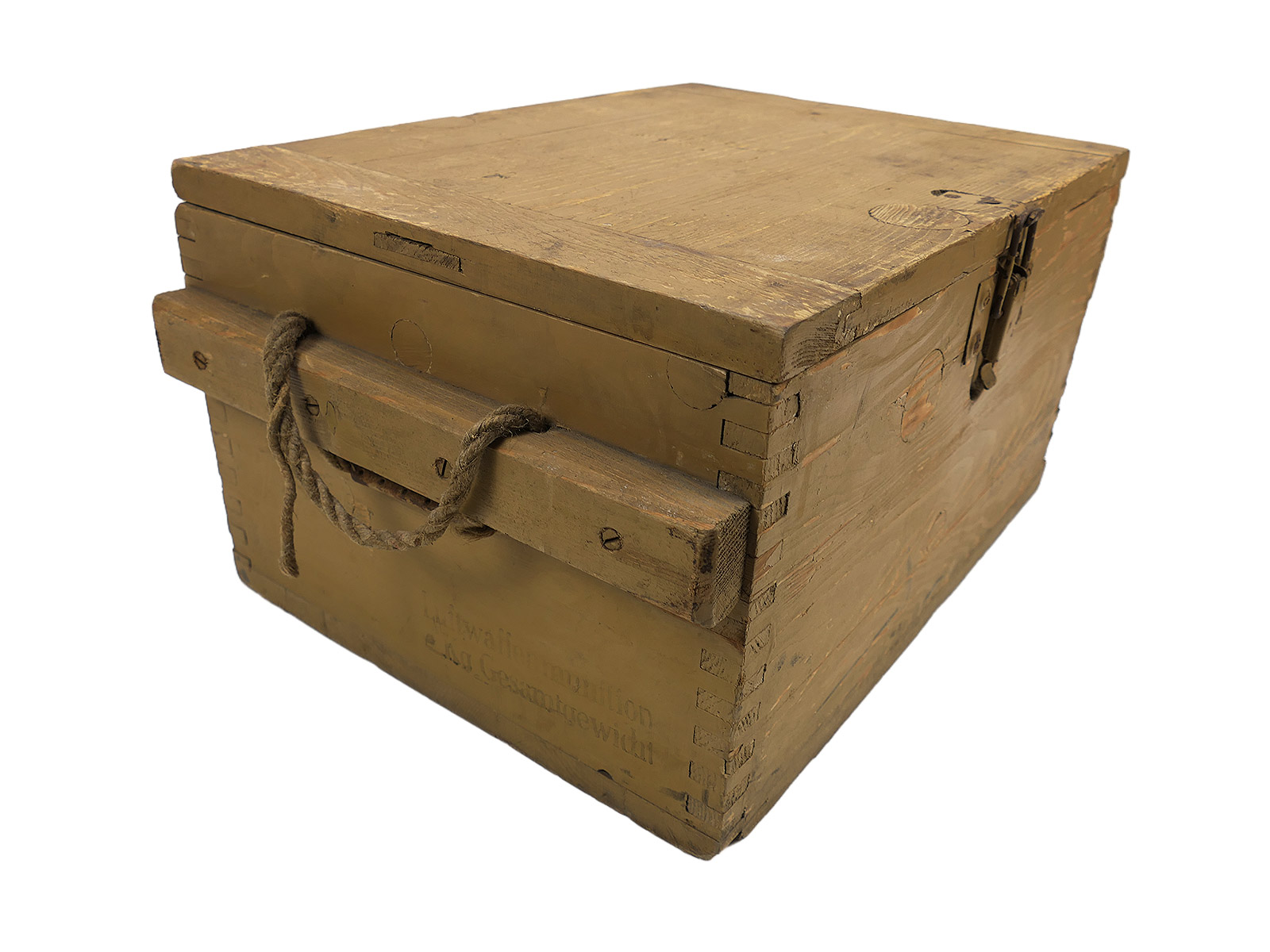 Luftwaffe Munitionskiste Holzkiste Luftwaffen Munition Kiste ab 1943 Original Farbe