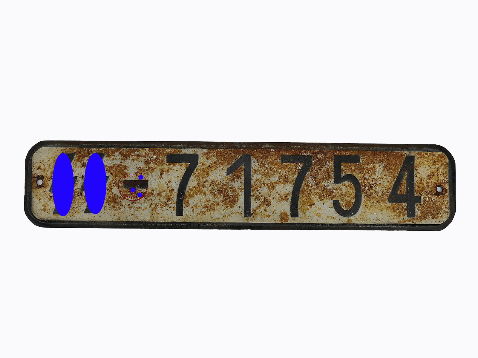#I/ Waffen SS EINZEL Nummernschild Kennzeichen LKW Opel Blitz MAN Henschel Groß KFZ
