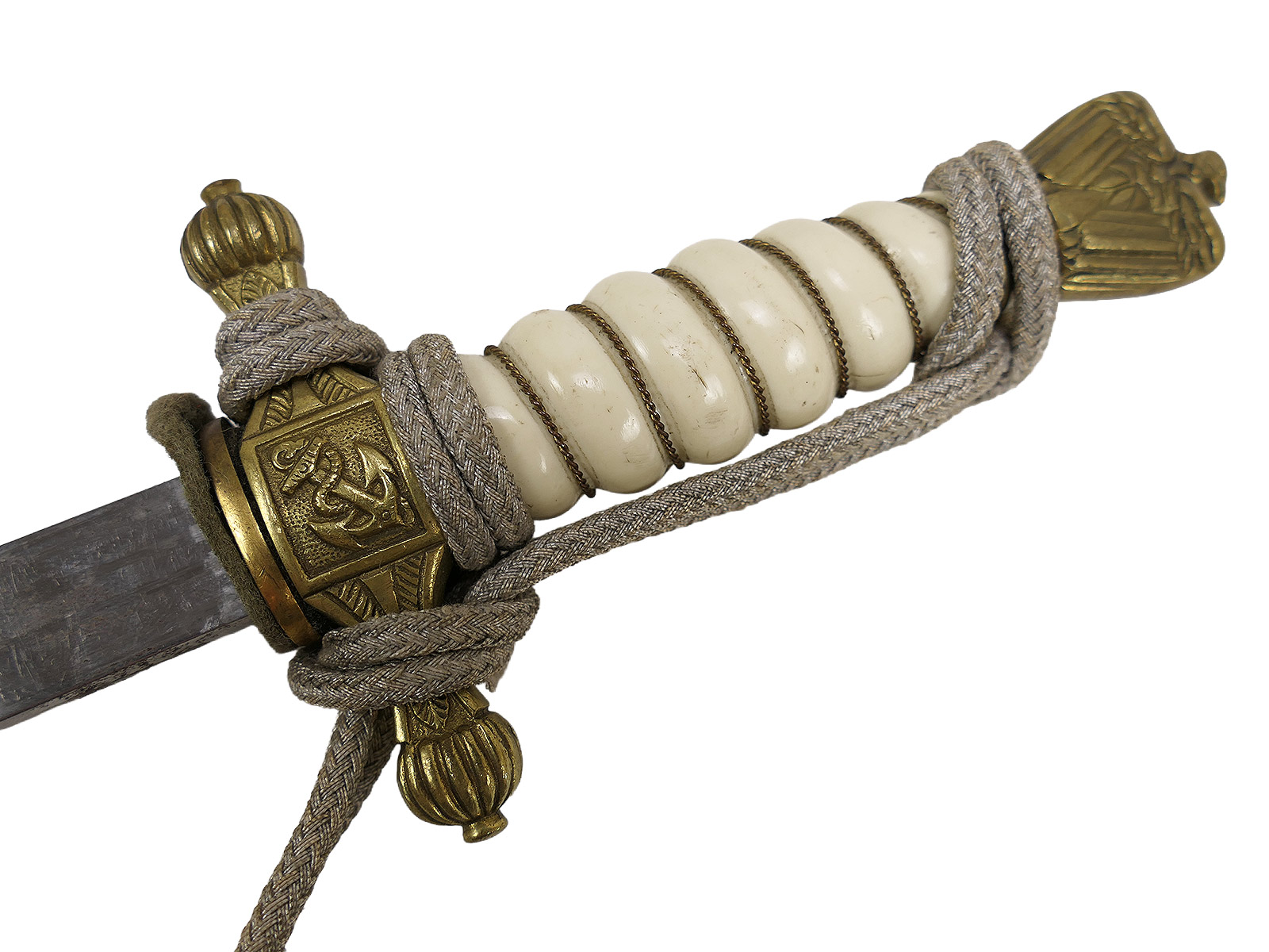 KM Kriegsmarine Offiziersdolch Marine Dolch M1938 mit Portepee und Scheide TIGER Solingen COLLECTION