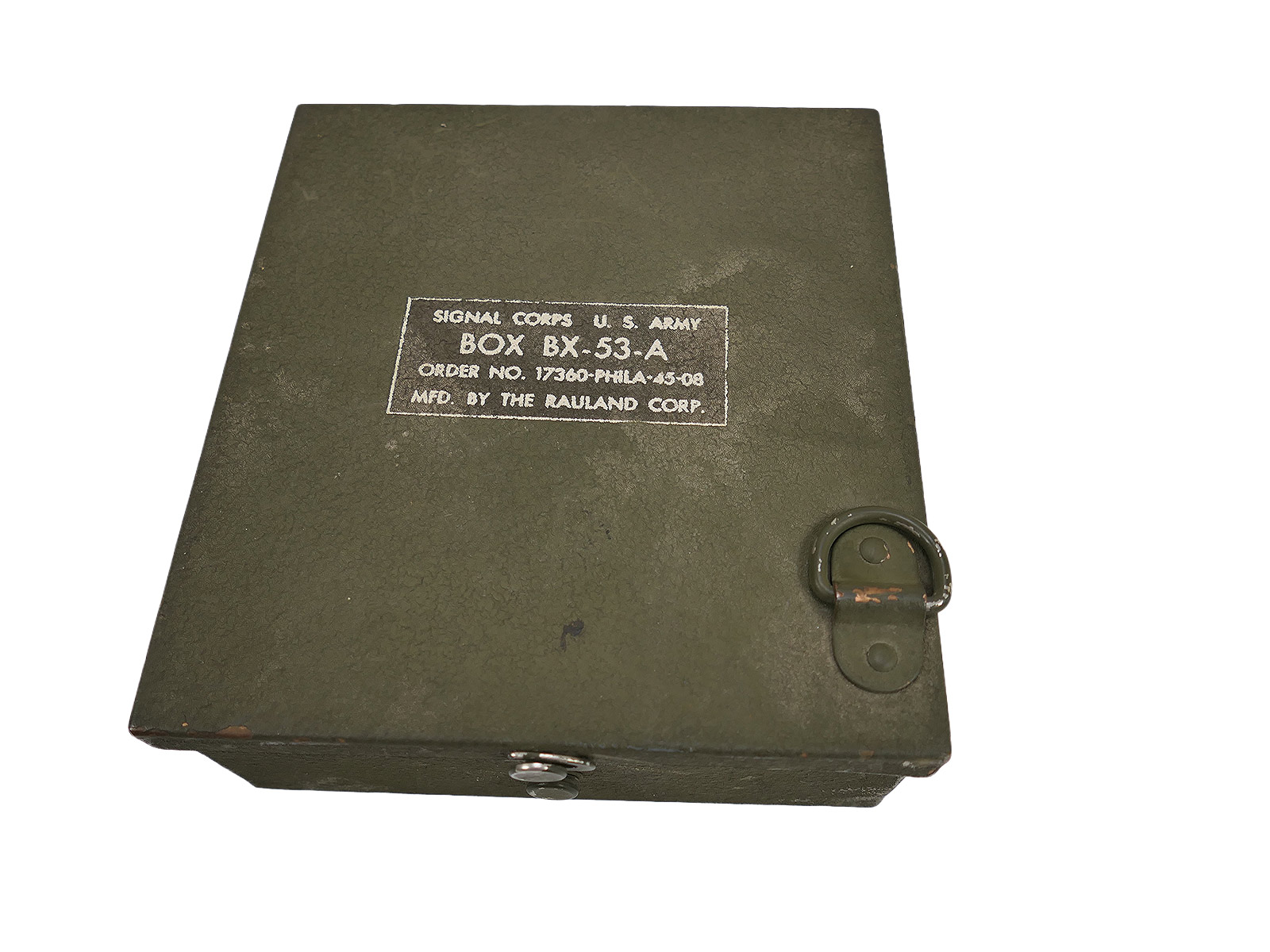 US ARMY Signal Corps GRC-9 Funkgerät Accessory Box BX-53 A Zubehörkasten COLLECTION BATTLE WORN