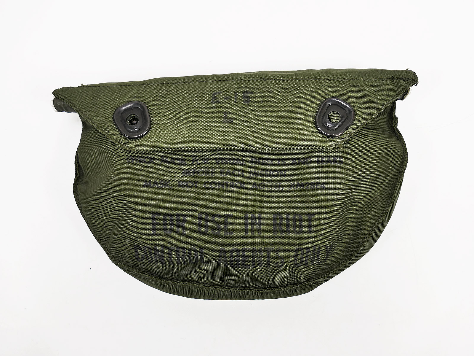 Original US ARMY Vietnam XM28E4 Gas Mask Bag Gasmaskentasche For Use in Riot ...
