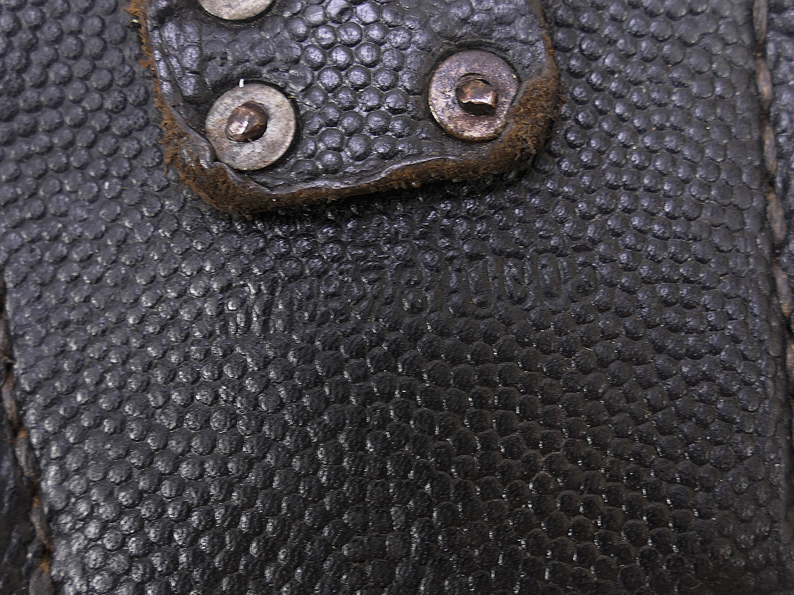Einzelstück - Wehrmacht K98 3er Patronentasche schwarz ORIGINAL Rbnr. COLLECTION