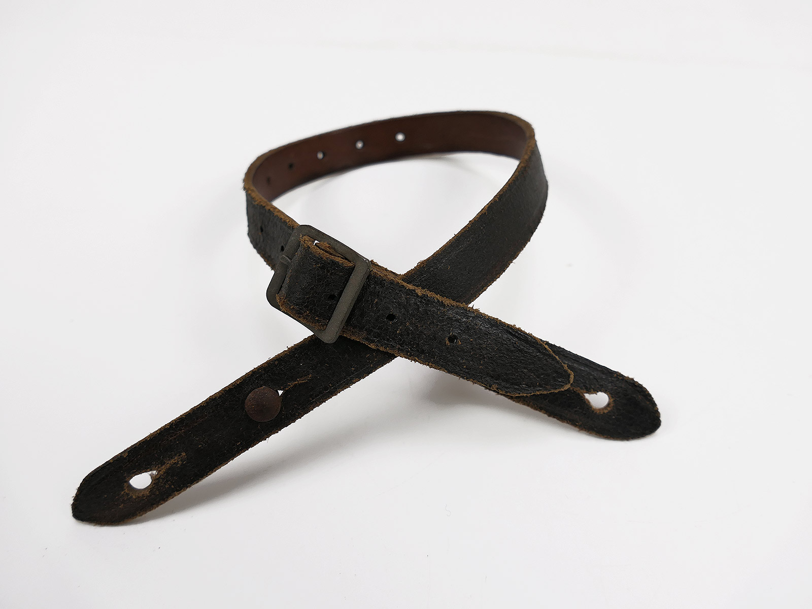 #A/ Einzelstück Vintage Kinnriemen Antik für Stahlhelm Helmfutter M35 M40 M42 Wehrmacht 