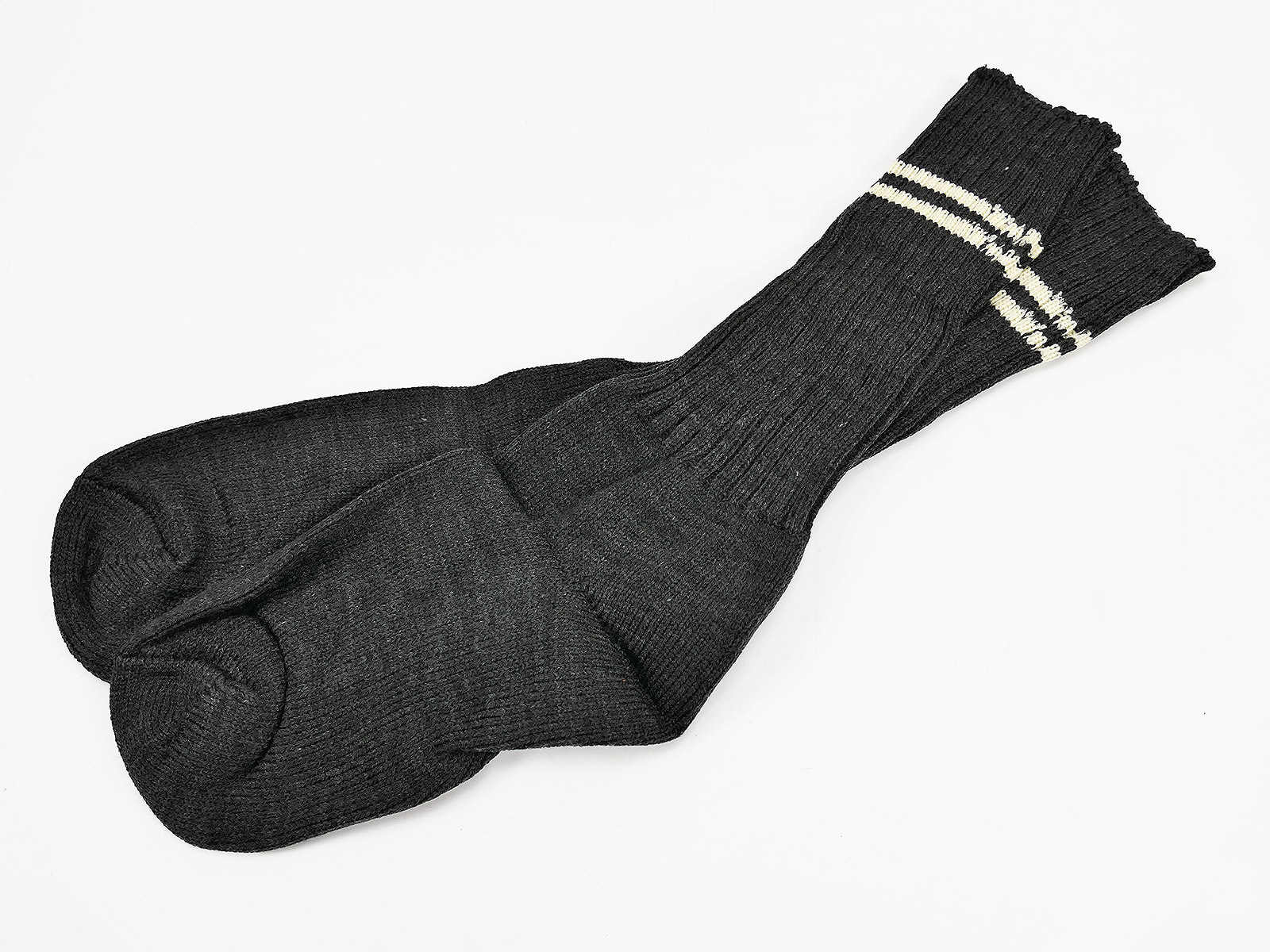 Wehrmacht Wollsocken Stiefelsocke Socken feldgrau mit Größenring II Gr.2 (43/44)