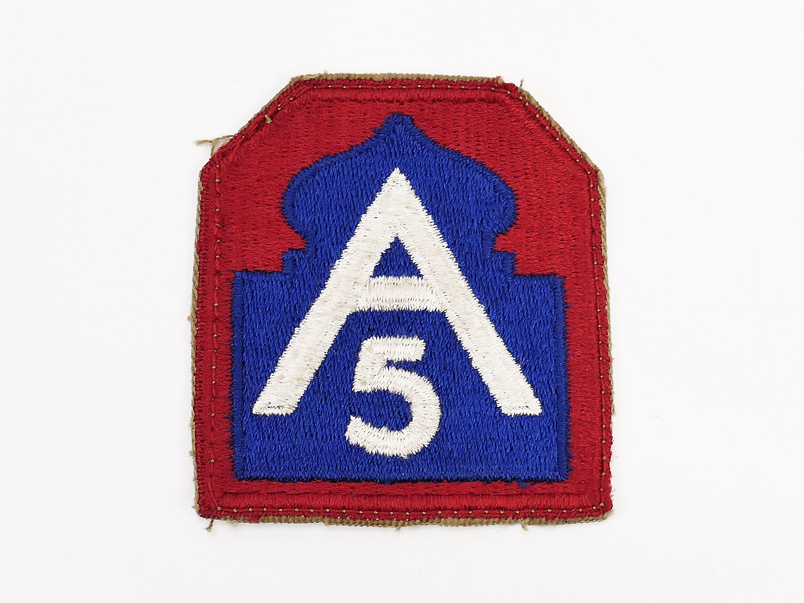 Original US ARMY WW2 Abzeichen Badge Uniform Patch 5th Army 1943 Marokko COLLECTION