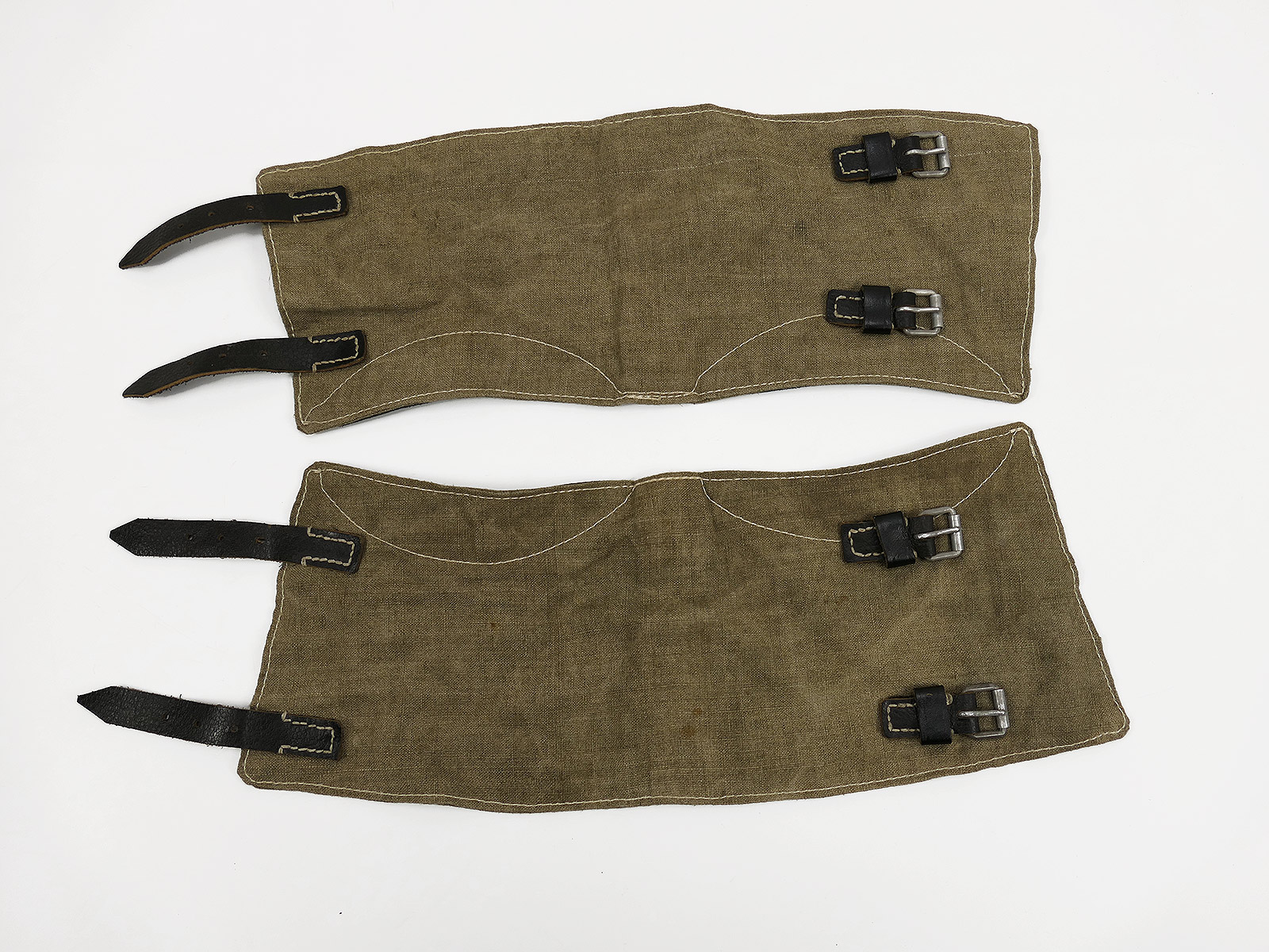 Wehrmacht Paar Vintage Gamaschen mit RBNr. *Handcrafted* für Schnürstiefel
