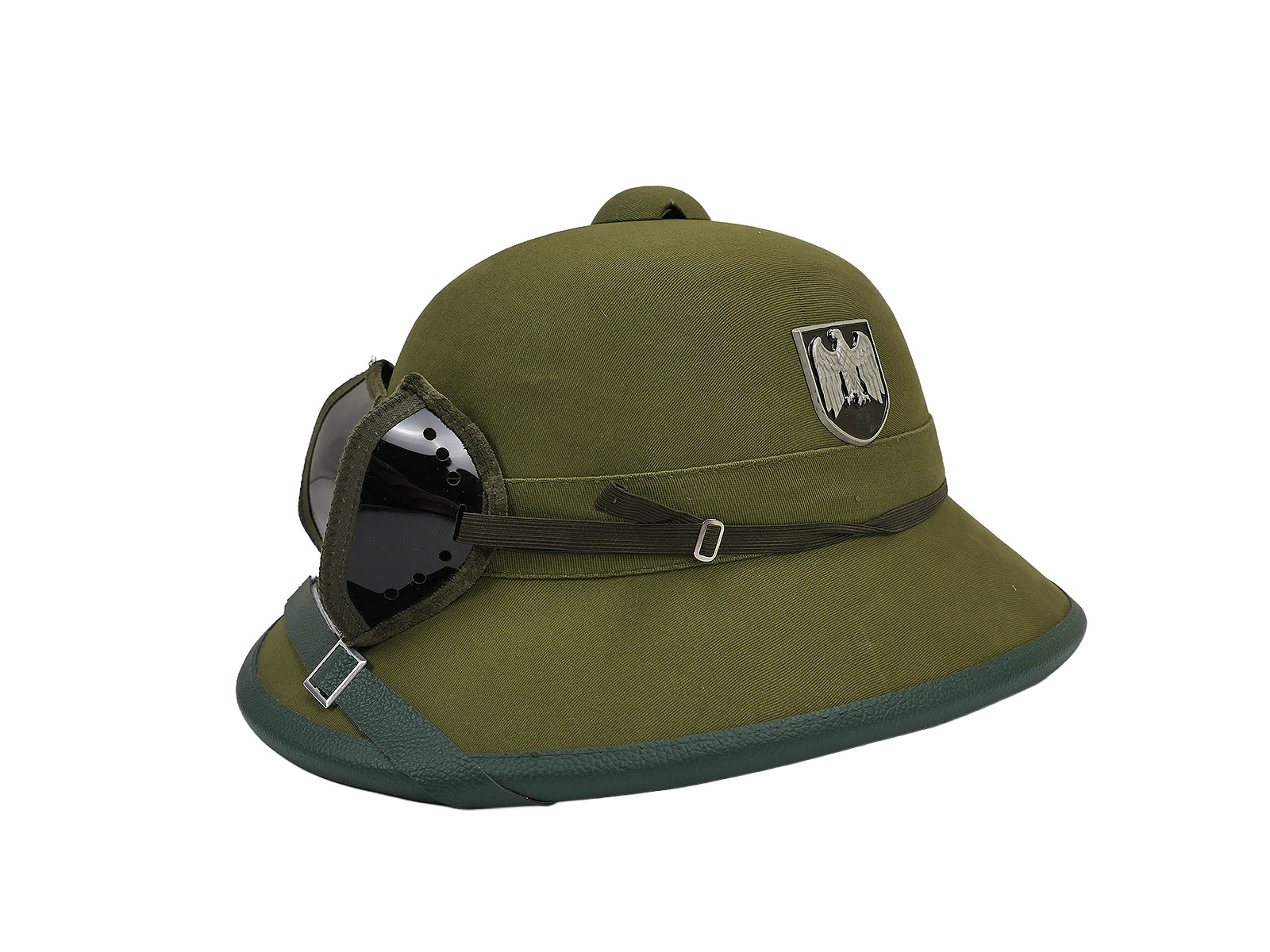 Tropenhelm Afrikakorps Wehrmacht DAK mit Staubschutzbrille Rommel