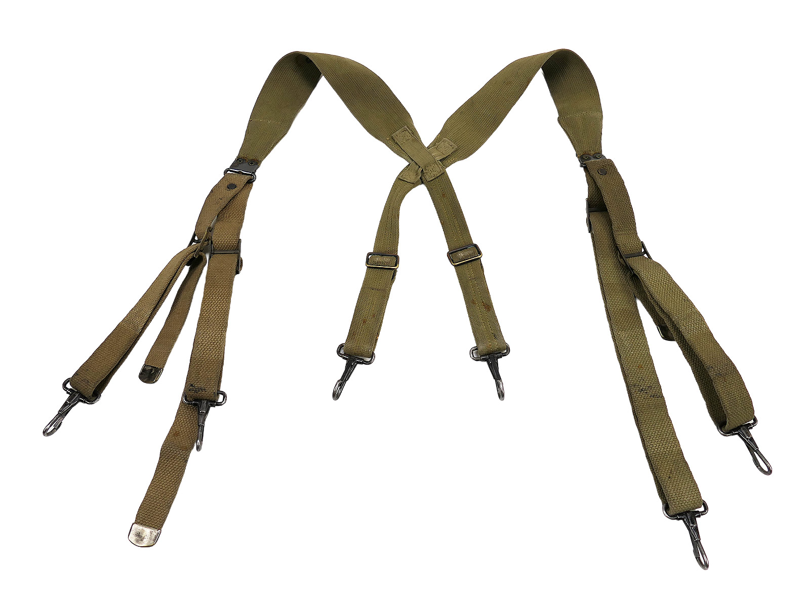 #03 Original US Army WW2 M1936 Suspenders 1941 Collection BATTLE WORN