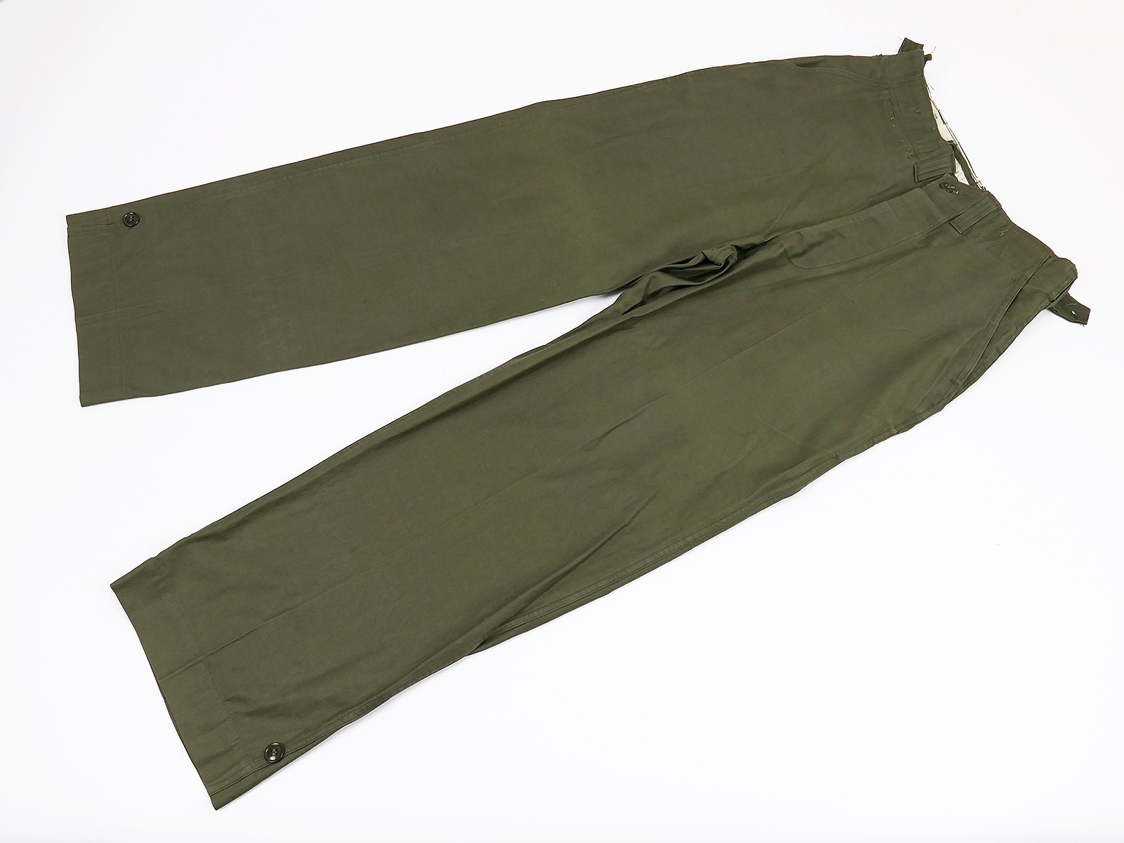 Einzelstück - Original US ARMY WW2 M1943 Feldhose M43 Field Trousers OD mit Maßen (S)