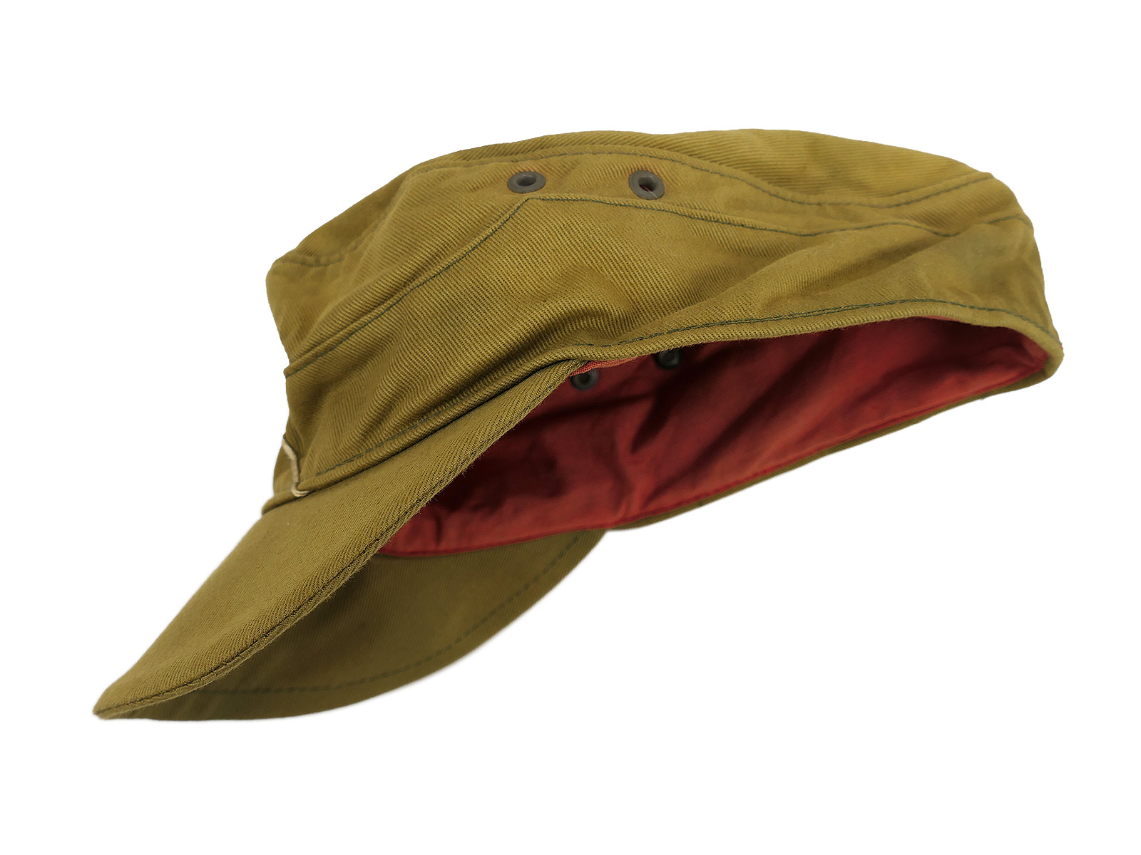USA POW Tropen M43 Feldmütze Afrikakorps Tropenmütze DAK Gr.57 COLLECTION BATLLE WORN