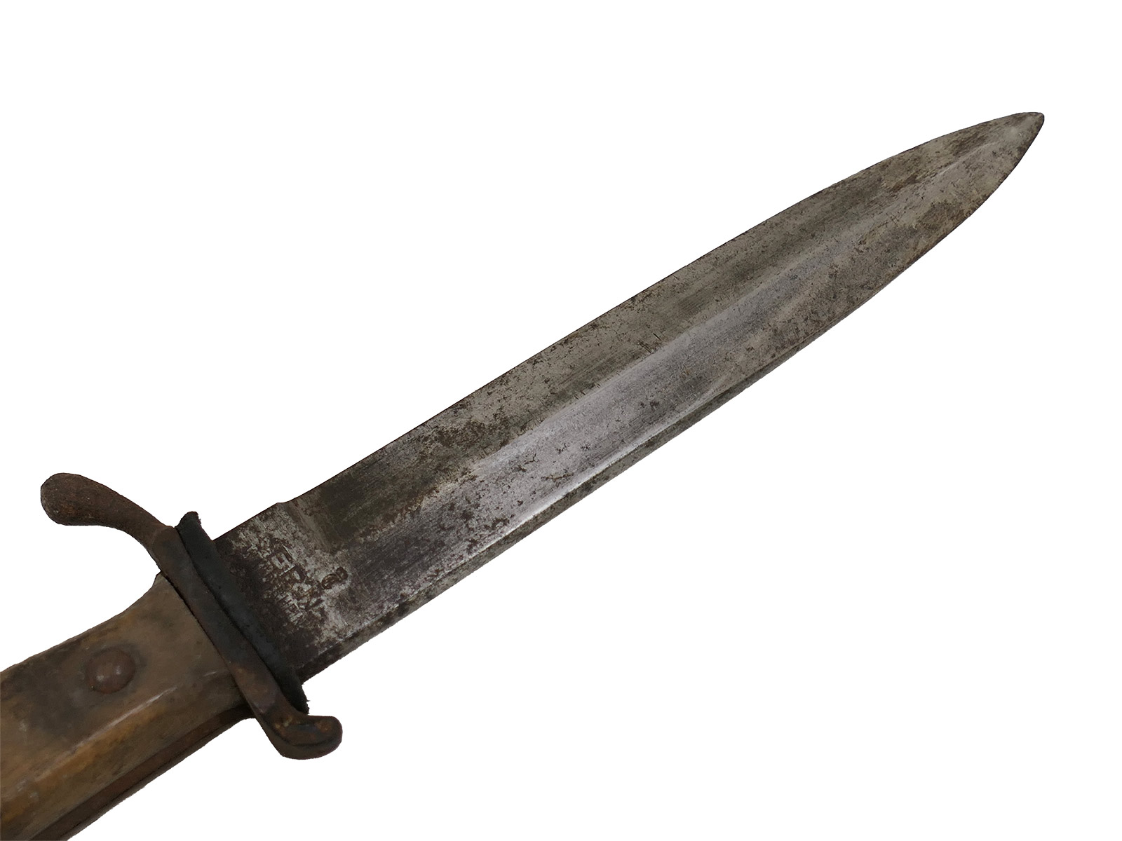 WK1 Grabendolch mit Abnahme ERN Wald Rheinl. Rasiermesser Fabrik COLLECTION BATTLE WORN