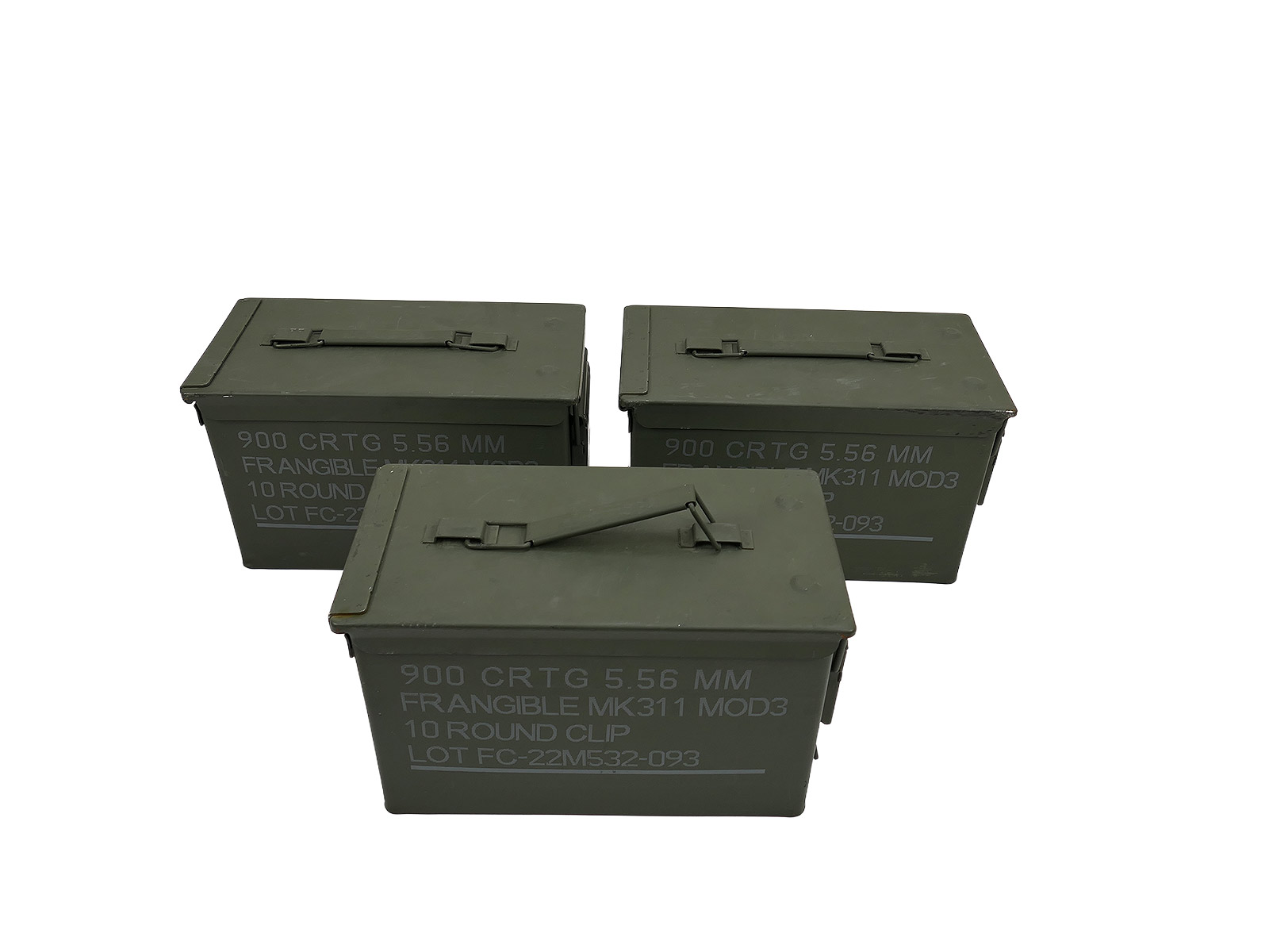 1x Nato Ammo Box Munitionskiste 5.56mm Metallkiste mit Gummidichtung Neuwertig