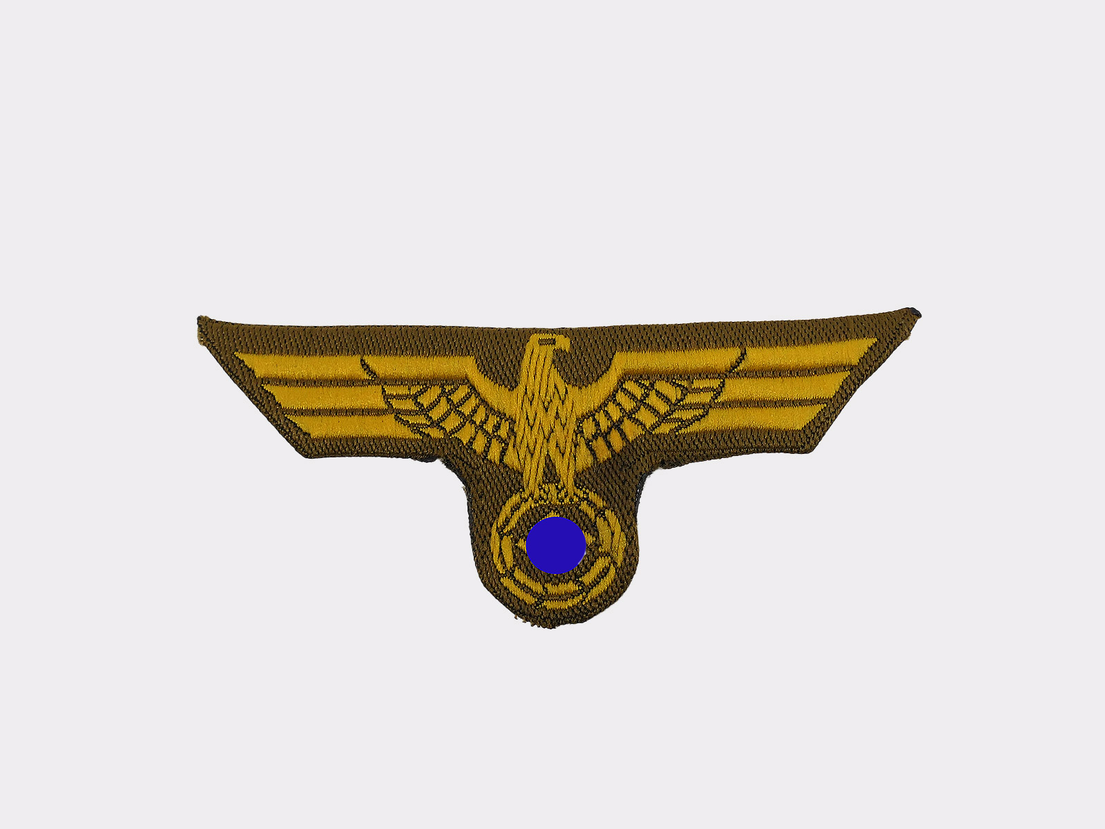 Tropen Mützenadler DAK Afrikakorps Heer Mützenabzeichen UV negativ / gefaltet
