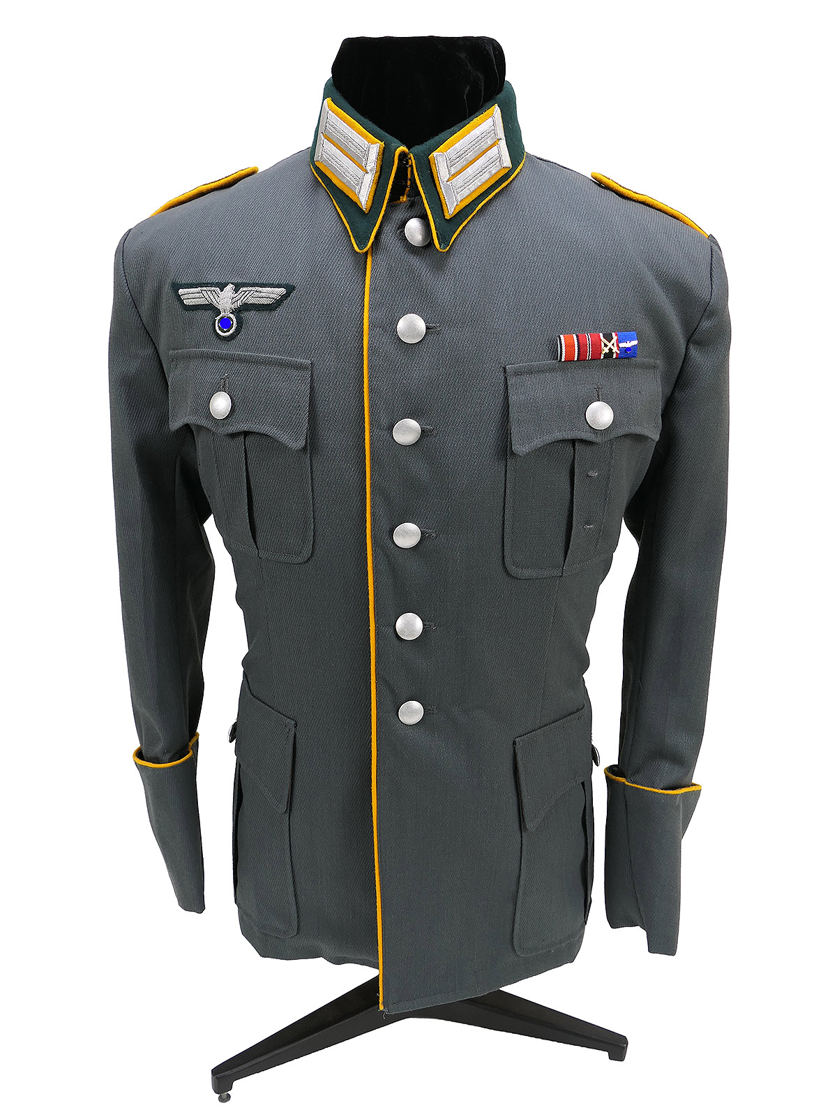 Offiziers Feldbluse Waffenrock Uniformrock Kavallerie Regiment 6 Aufklärer COLLECTION
