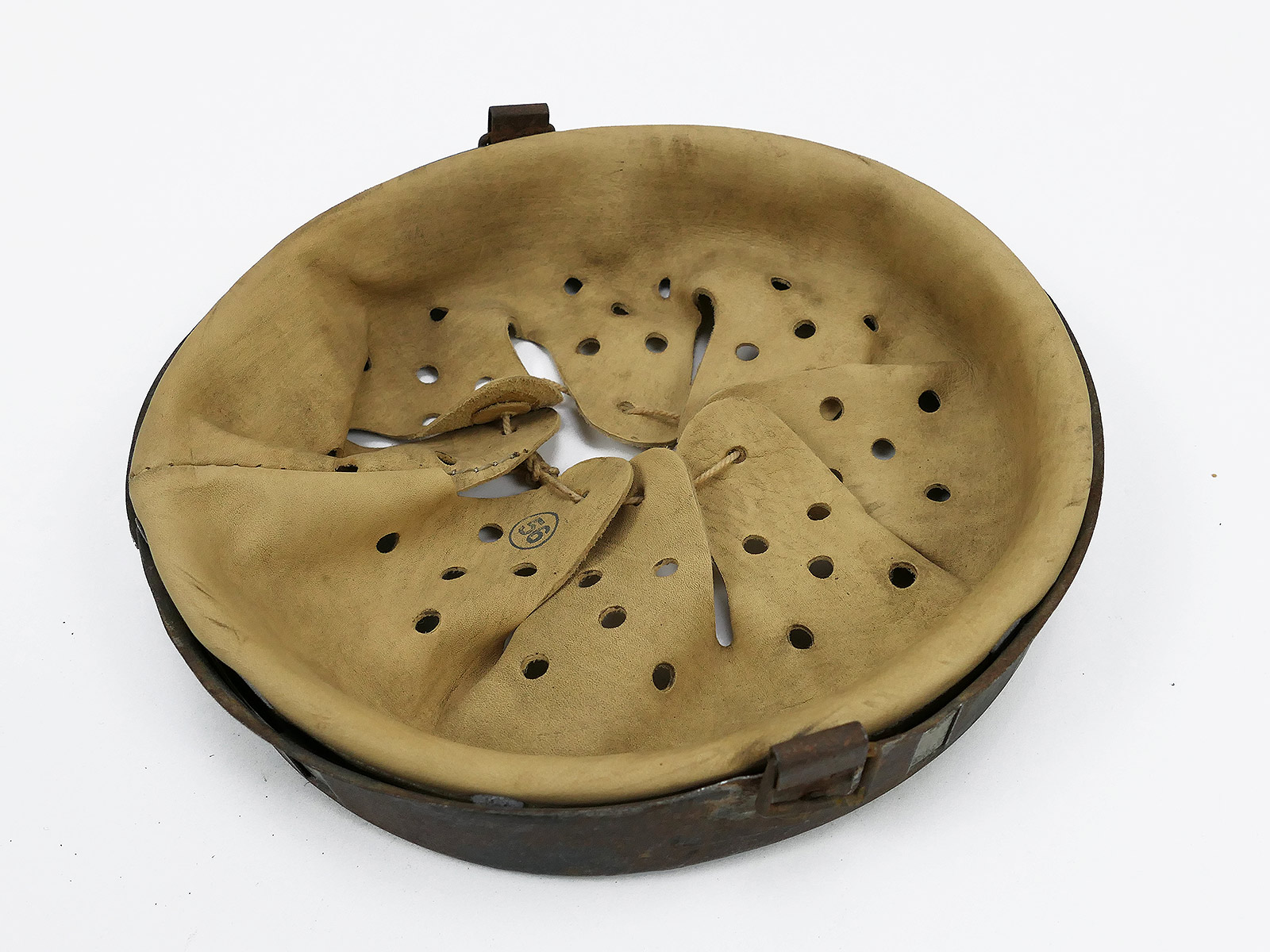 #125/ Wehrmacht Stahlhelm Helmfutter ANTIK Innenausstattung M35 M40 M42 (56/64)