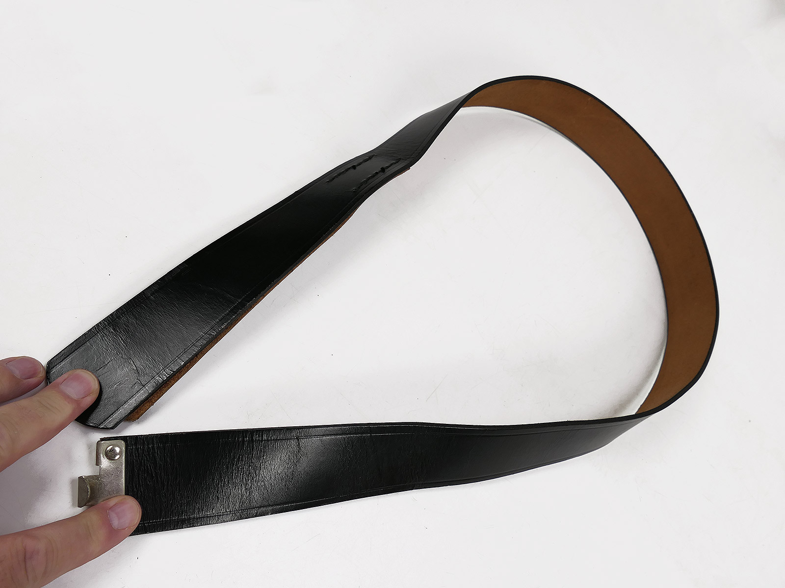 Vintage Leder Koppel / Koppelriemen Lederkoppel 110cm COLLECTION BATTLE WORN