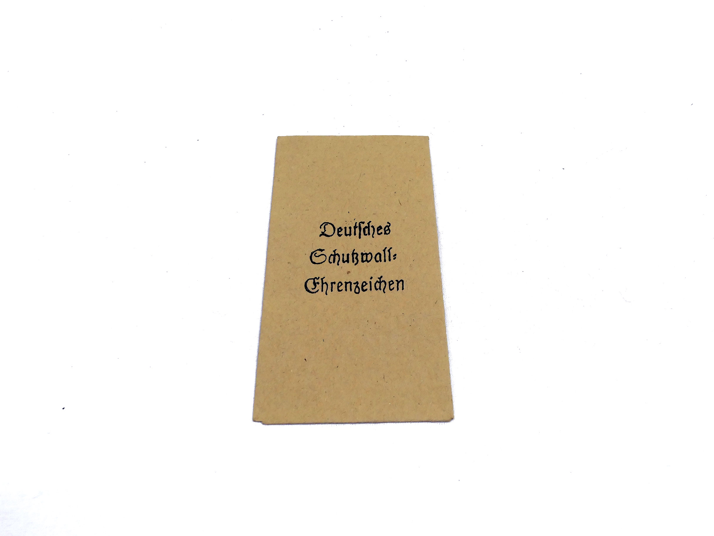 Briefchen / Schutzhülle für Orden "Deutsches Schutzwall - Ehrenabzeichen"