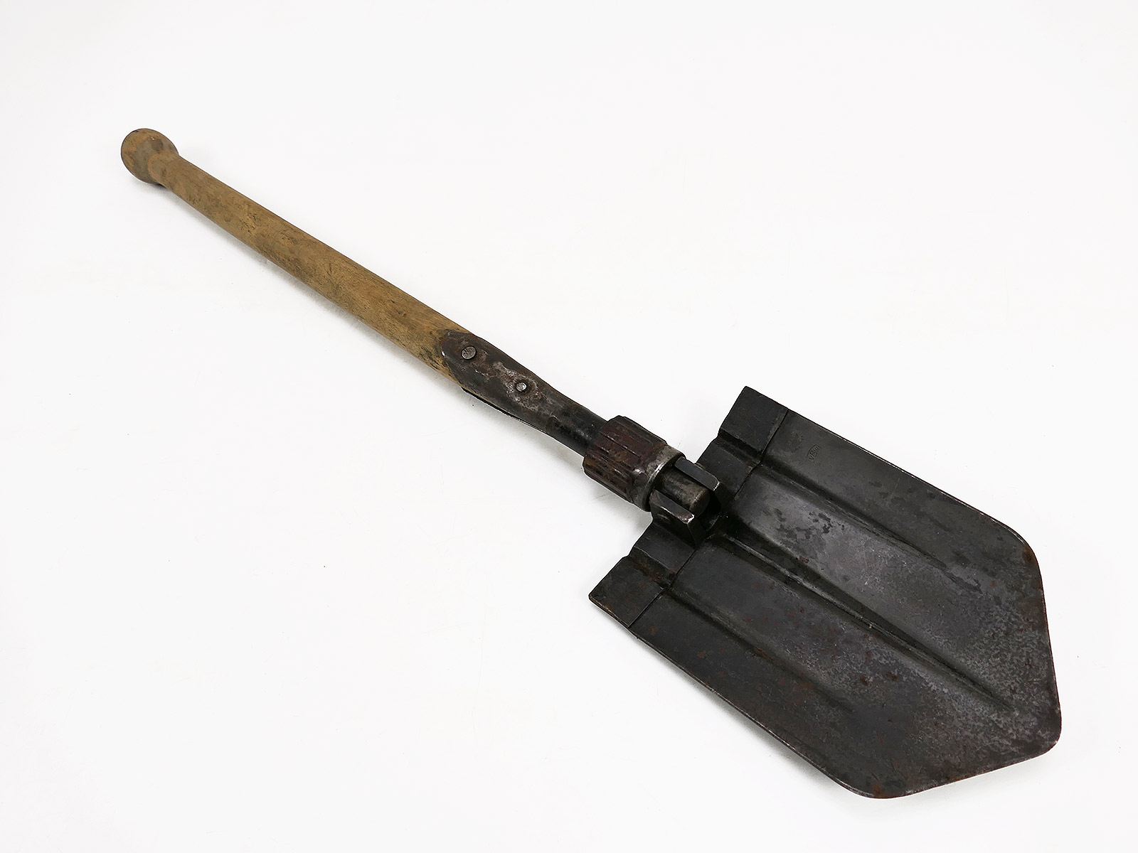 WW2 Wehrmacht Original Klappspaten mit Klappspatentasche 1.Modell Spatentasche COLLECTION