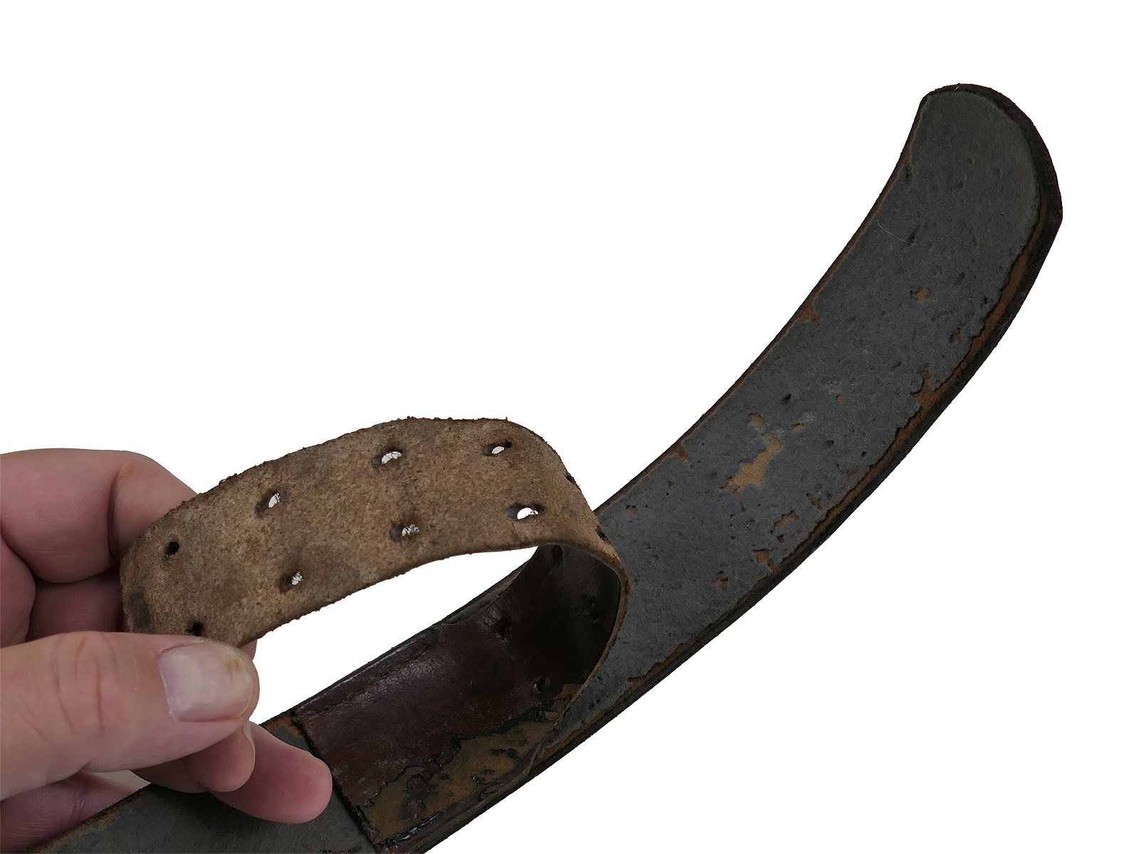 Original Lackleder Koppelriemen Wehrmacht Gesamtlänge 98cm Koppel COLLECTION BATTLE WORN
