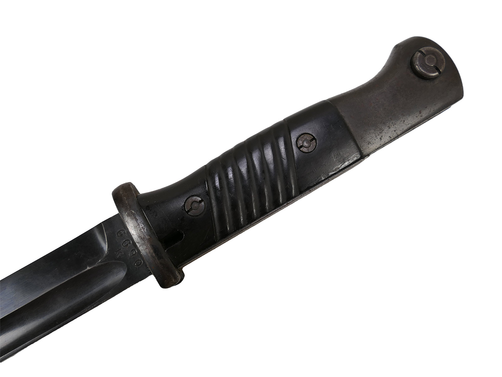 Wehrmacht Bajonett M84/98 Berg & Co 1938 Karabiner K98 / Seitengewehr mit Scheide BATTLE WORN