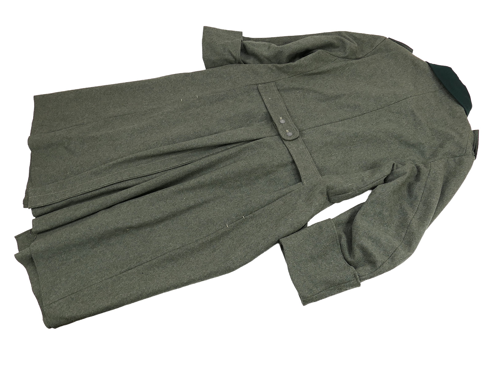 Wehrmacht Mantel M36 Wintermantel Größe 58 (XXL) mit frühen Schulterklappen 3. Kompanie  BATTLE WORN