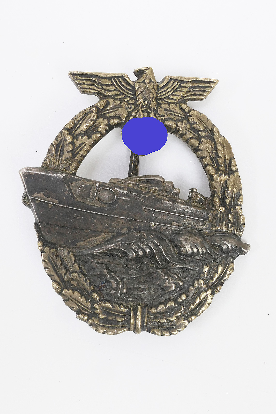 P1490429 Kriegsmarine Schnellboot Kriegsabzeichen Marine 2.Form mit Hersteller