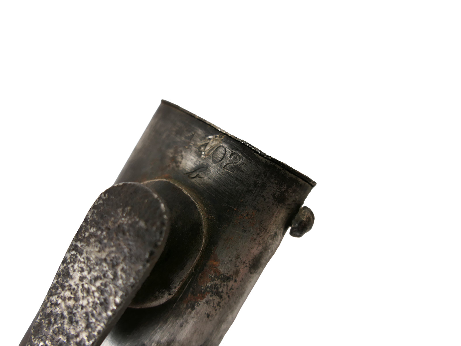 Wehrmacht Bajonett M84/98 K98 / Seitengewehr S/155 mit Koppelschuh BATTLE WORN