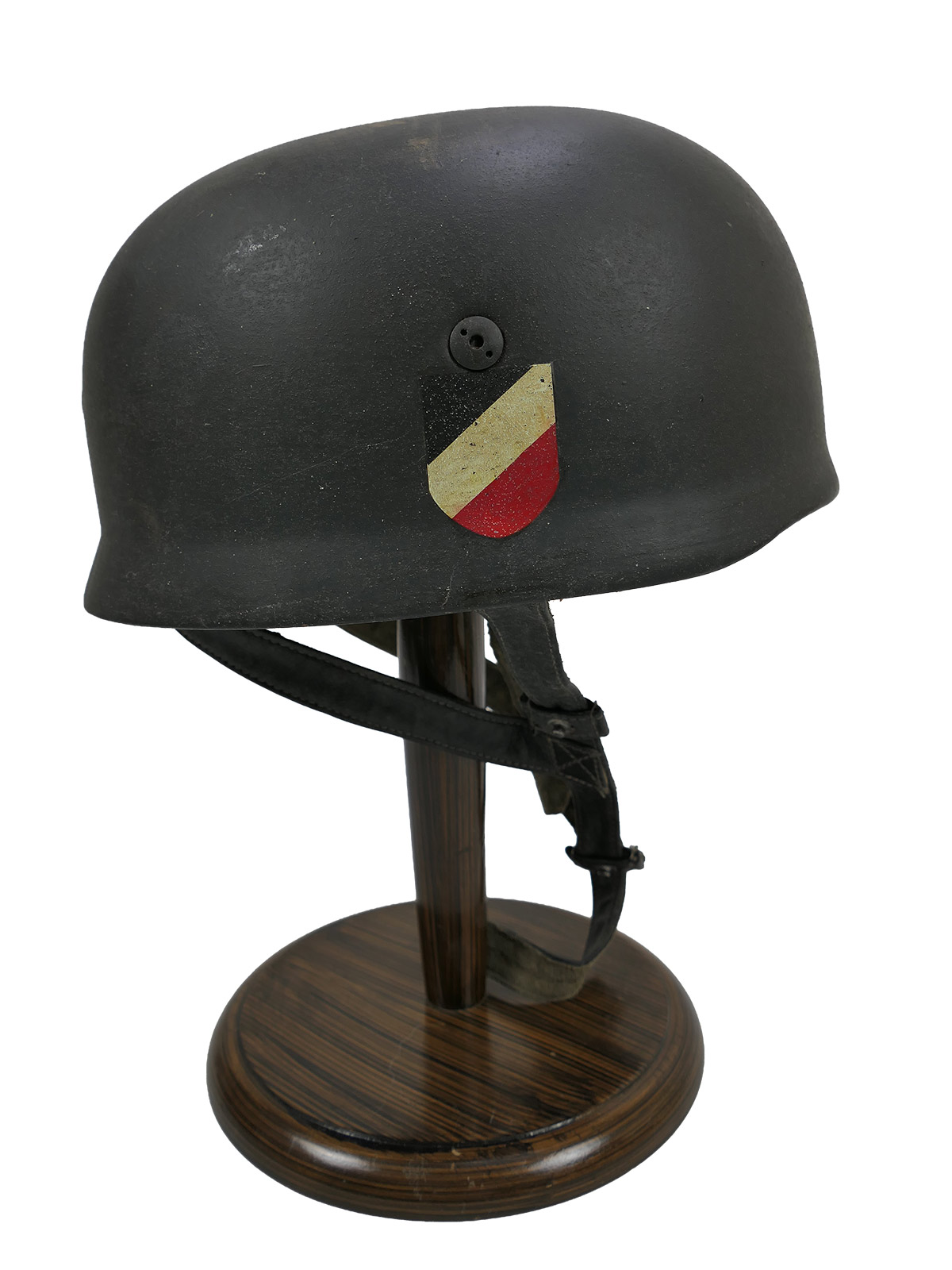 Einzelstück - Vintage Camouflage Fallschirmjägerhelm DD Stahlhelm M38 Luftwaffe Fallschirmjäger COLLECTION