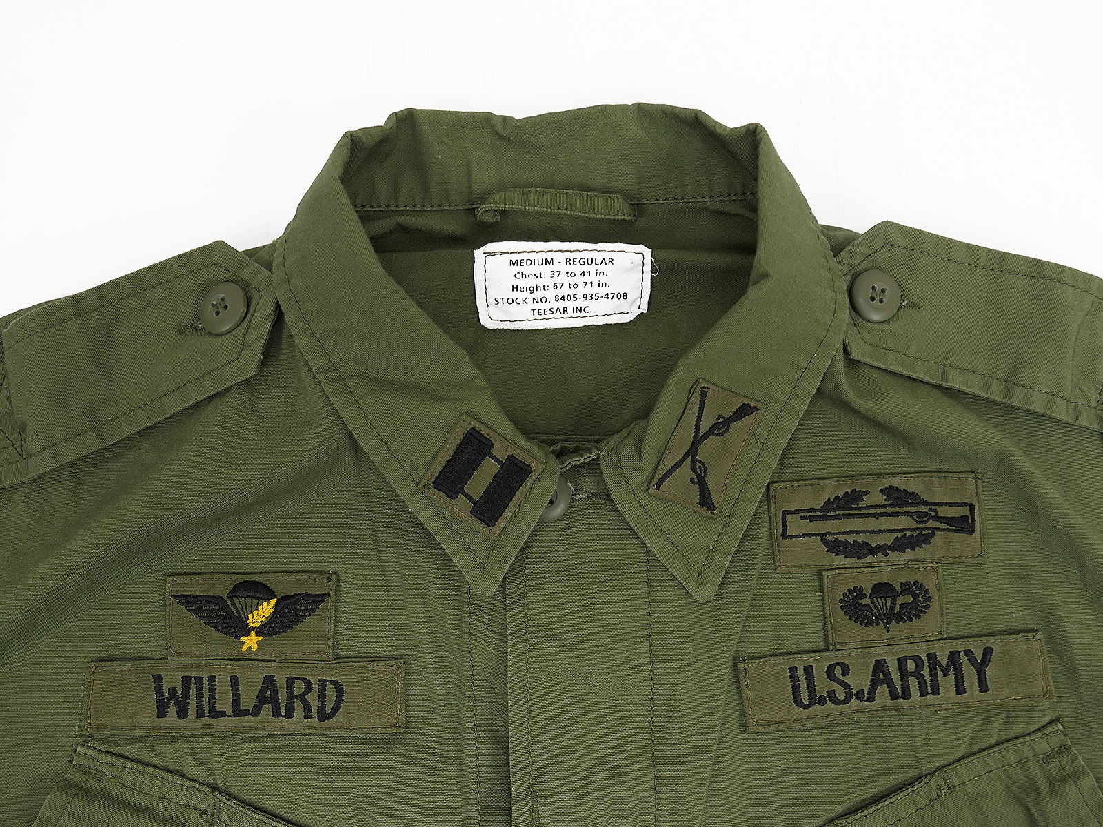 US Army Feldjacke Vietnam Jungle Jacket M64 CPT. Willard Apokalypse Now