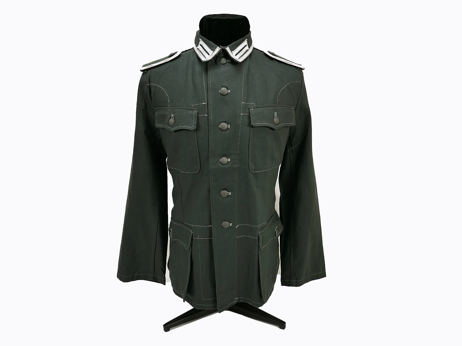 Wehrmacht M40 Drillichjacke Sommer Drillich Feldbluse Unteroffizier effektiert mit Größenauswahl Wehrmacht M40 Drillichjacke Sommer Drillich Feldbluse Unteroffizier effektiert mit Größenauswahl