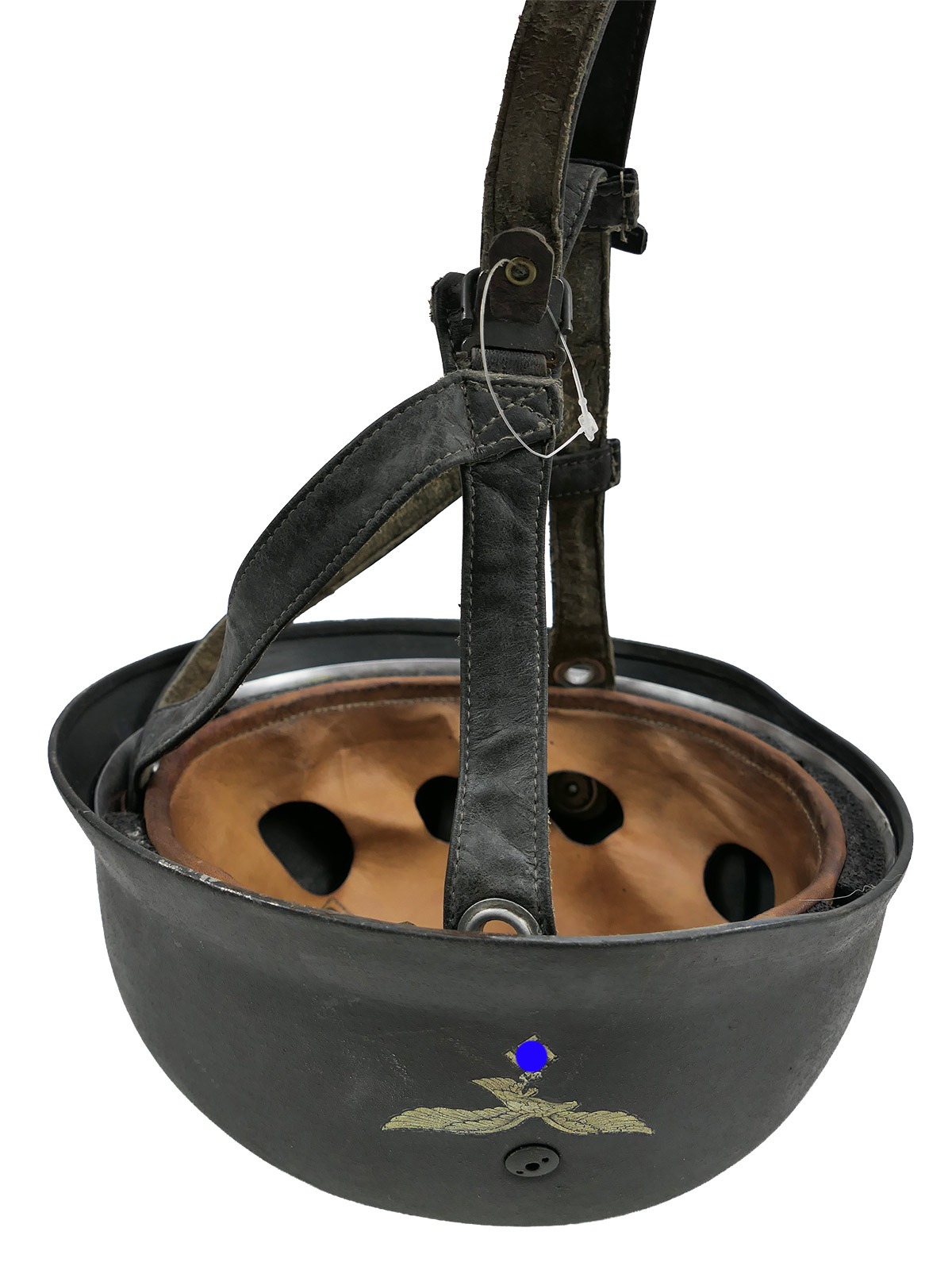 Einzelstück - Vintage Camouflage Fallschirmjägerhelm DD Stahlhelm M38 Luftwaffe Fallschirmjäger COLLECTION