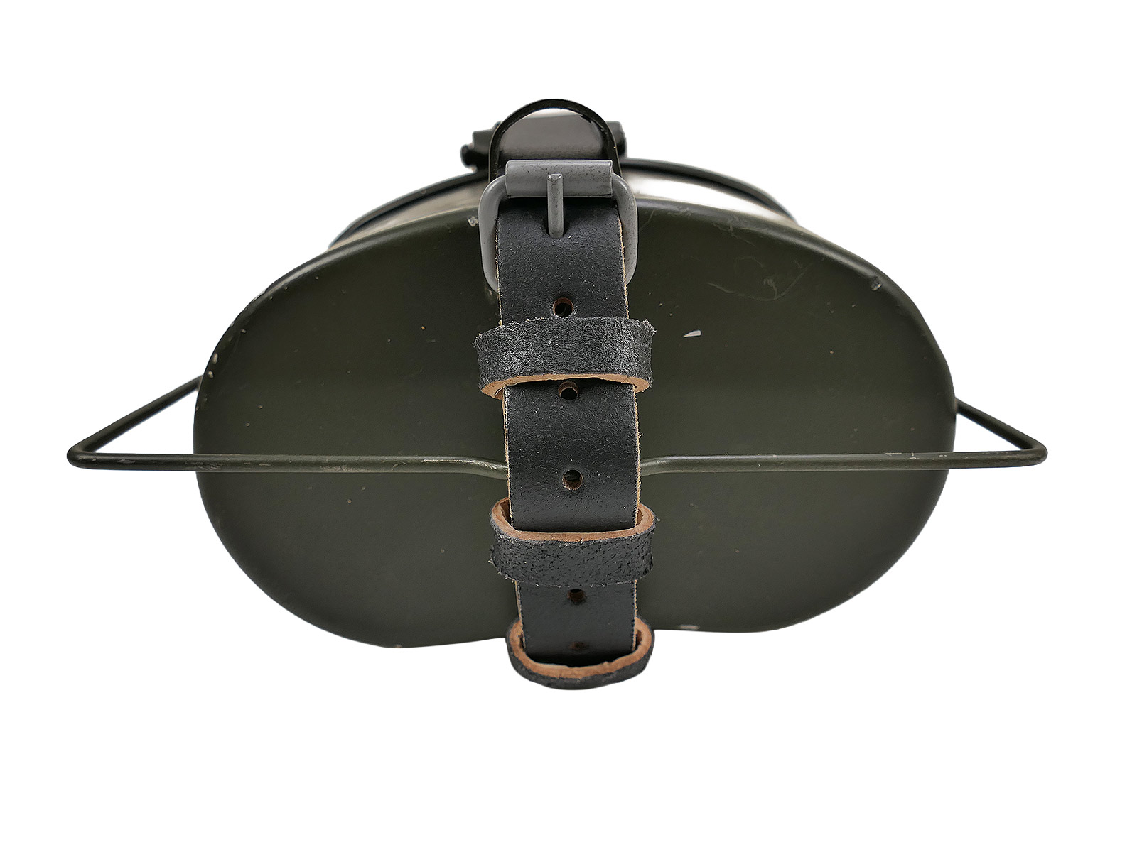 SET Typ Wehrmacht Eßgeschirr Kochgeschirr mit Riemen / Lederriemen