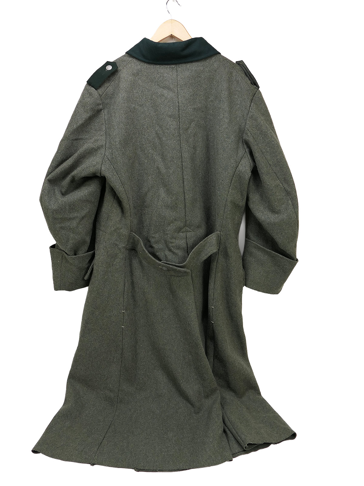 Wehrmacht Mantel M36 Wintermantel Größe 58 (XXL) mit frühen Schulterklappen 3. Kompanie  BATTLE WORN