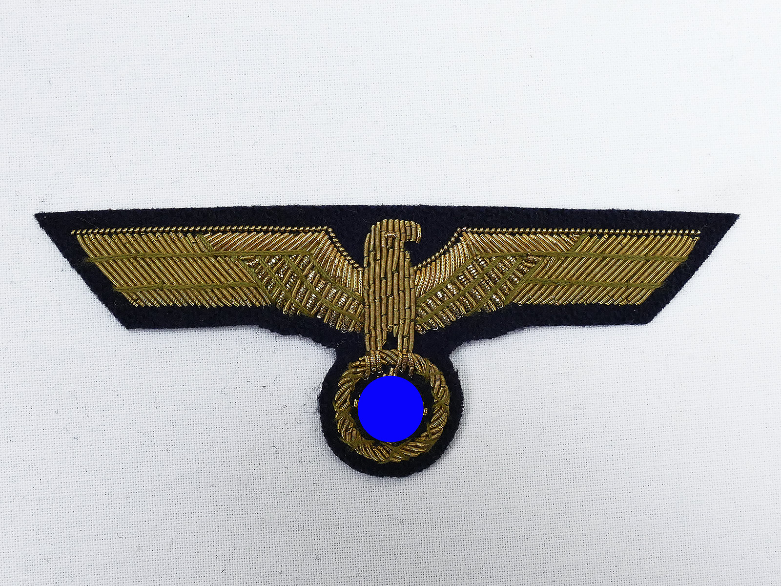 Kriegsmarine  Brustadler Vintage Antik Goldfaden gestickt Offizier Uniform