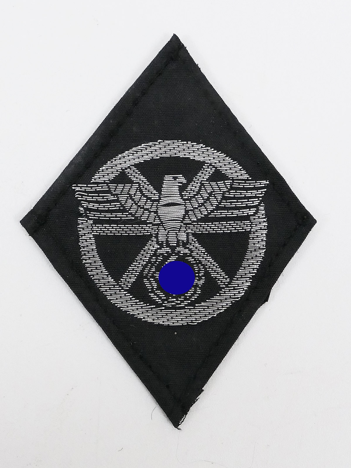 P1391262 Ärmelraute schwarz Armraute für Kraftfahrer NSKK Angehörige 2.Modell alter Schneiderbestand