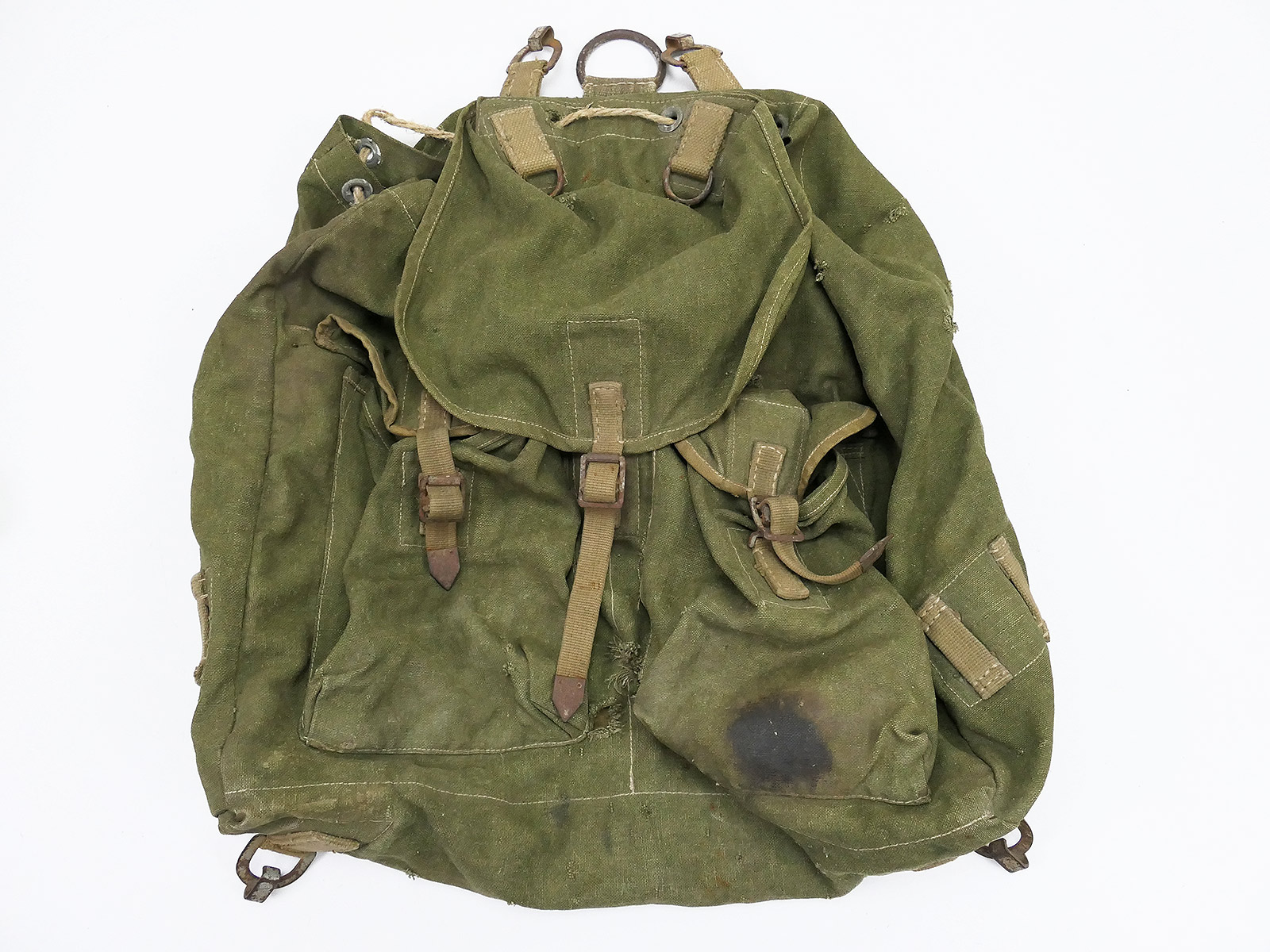 P1045476 Wehrmacht DAK Afrikakorps Tropen Web Rucksack Südfront LUX