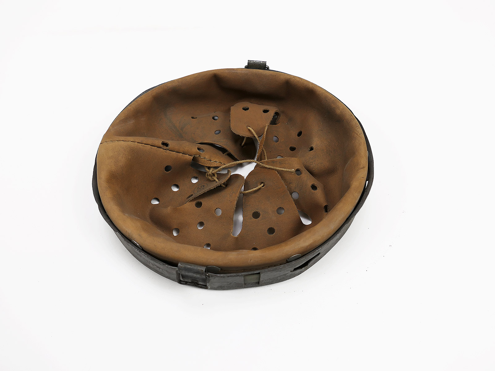 #193/ Wehrmacht Stahlhelm Helmfutter Innenfutter ANTIK M35 M40 M42 (55/62) Innenausstattung