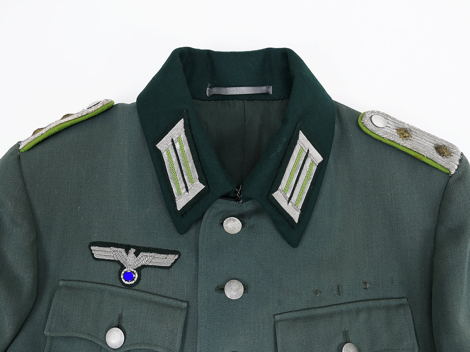 Offiziers Feldbluse Waffenrock PANZERGRENADIER Uniformrock COLLECTION BATTLE WORN